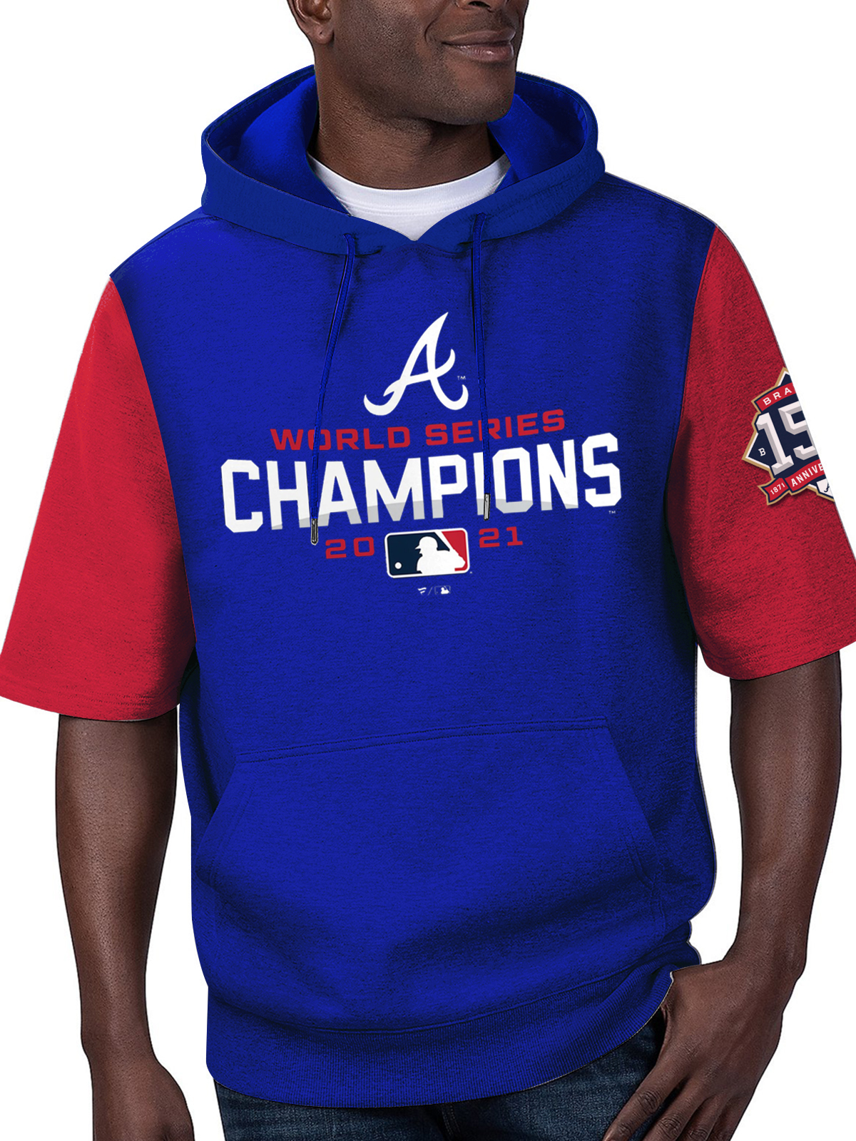 Atlanta Braves Short Sleeve Hooded Sweatshirt