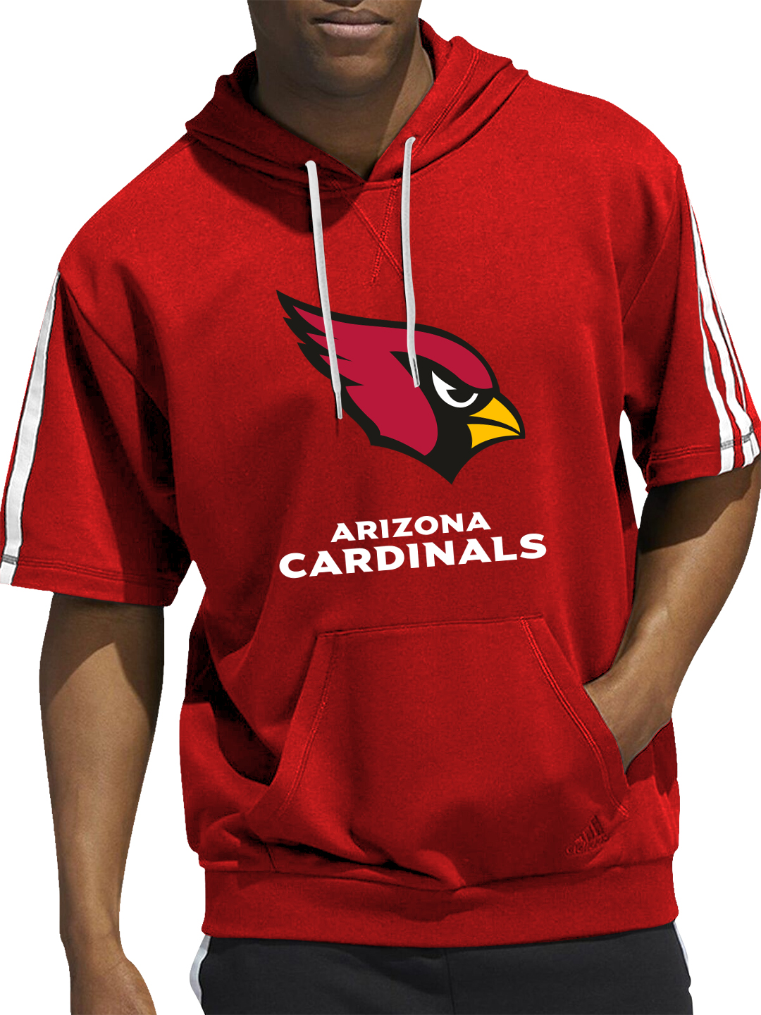 Arizona Cardinals Short Sleeve Hooded Sweatshirt
