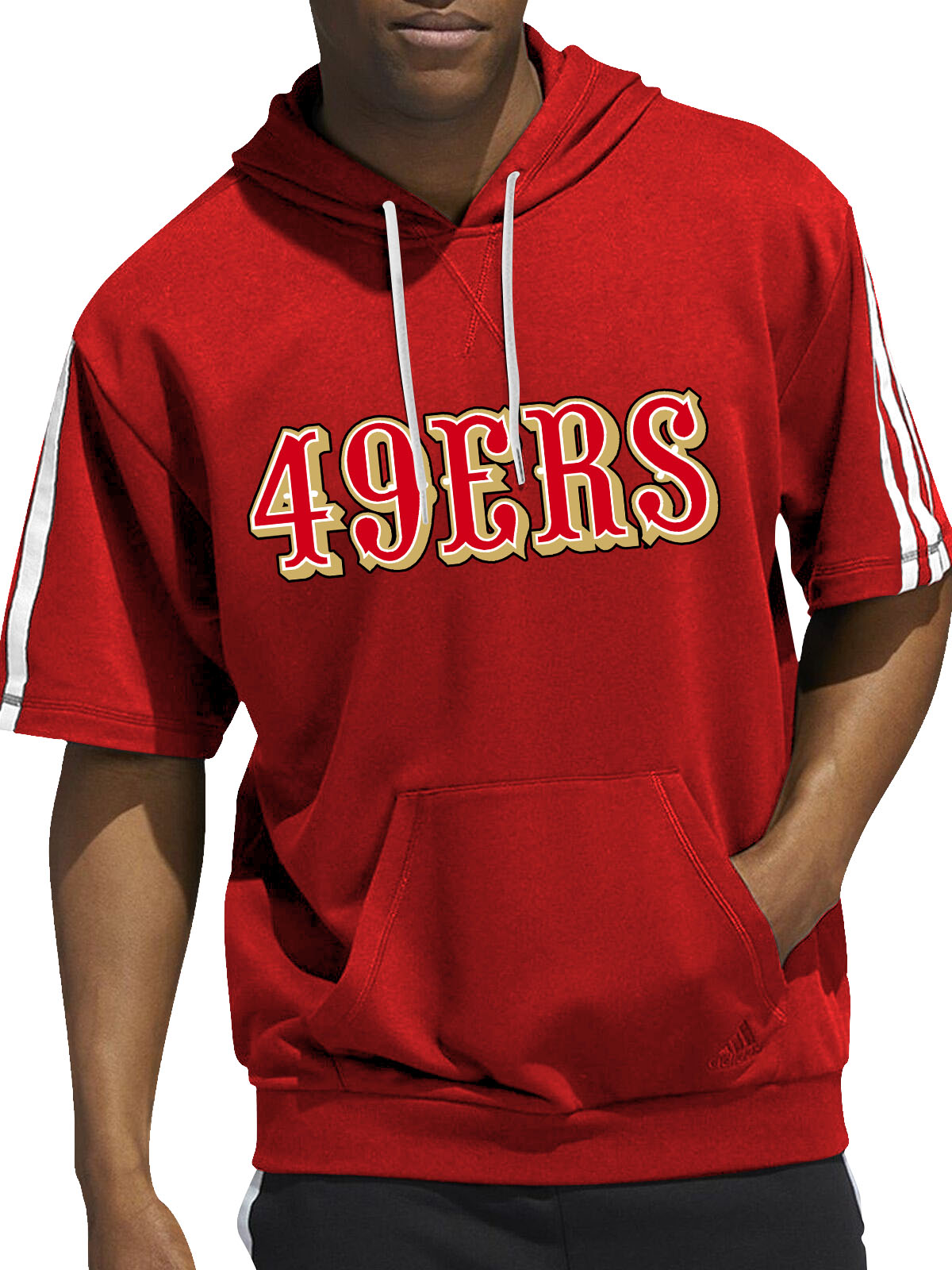 San Francisco 49ers Short Sleeve Hooded Sweatshirt