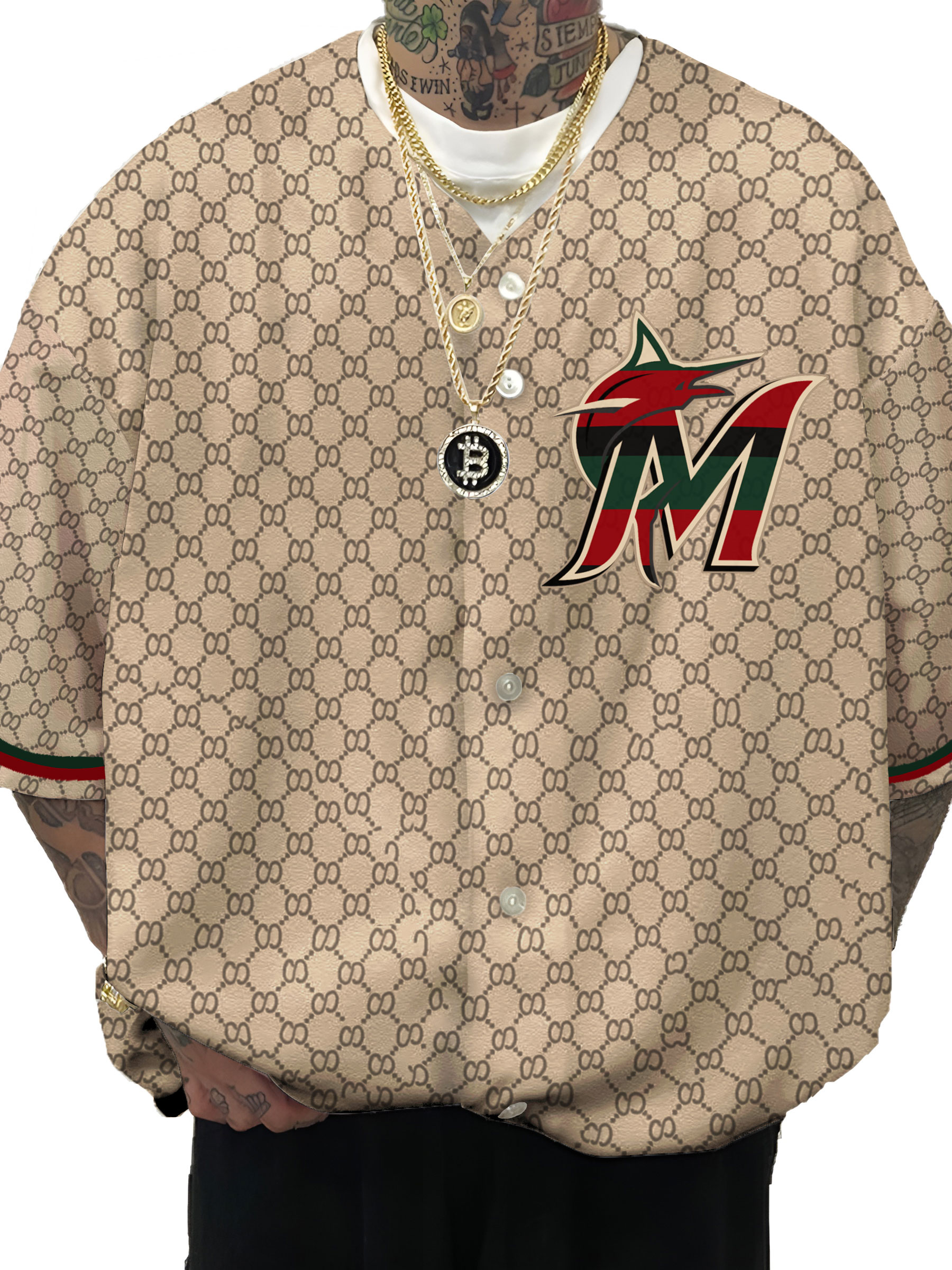 Miami Marlins MLB Men's Fashion Short Sleeve Jersey