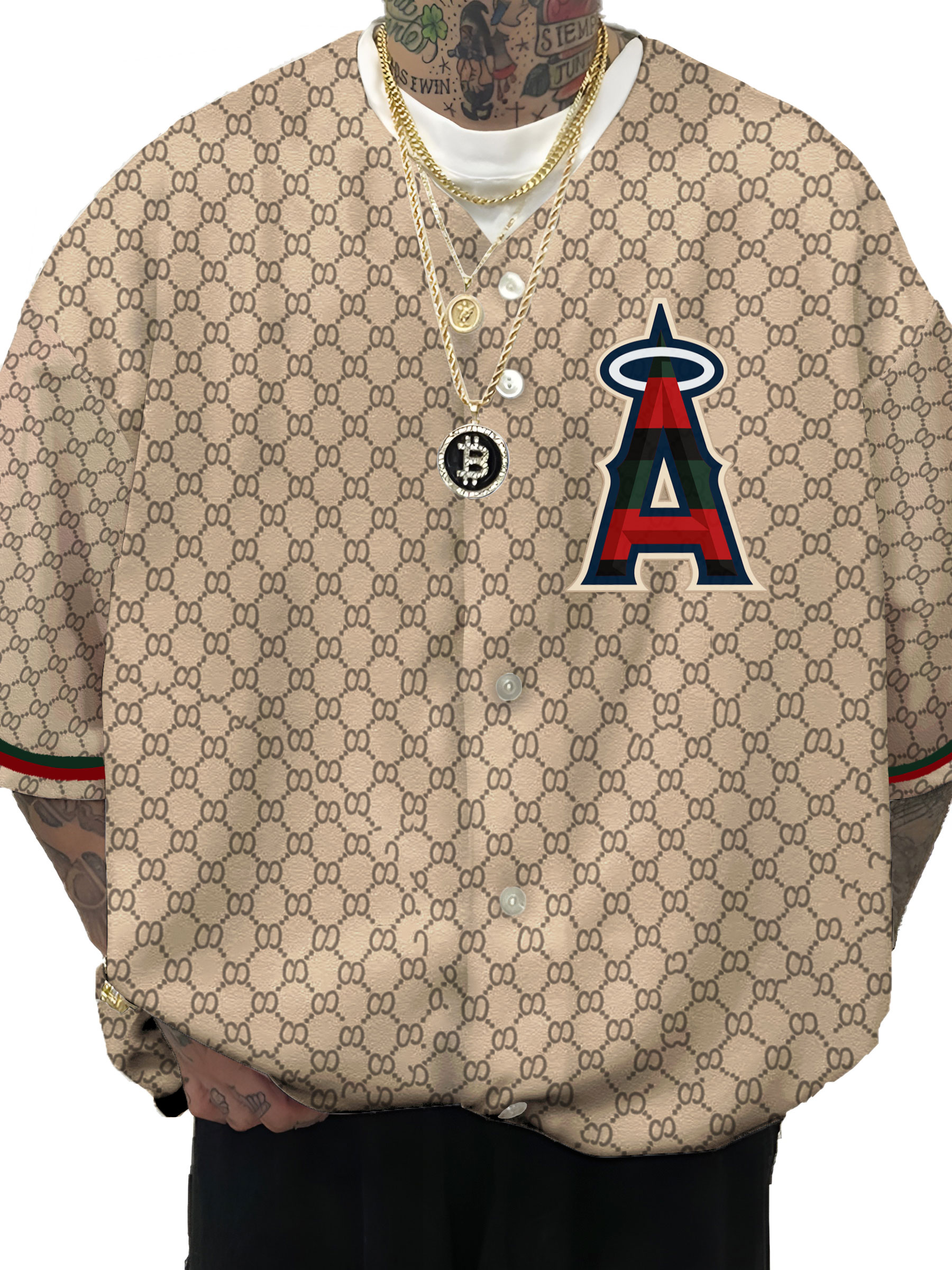 Los Angeles Angels MLB Men's Fashion Short Sleeve Jersey