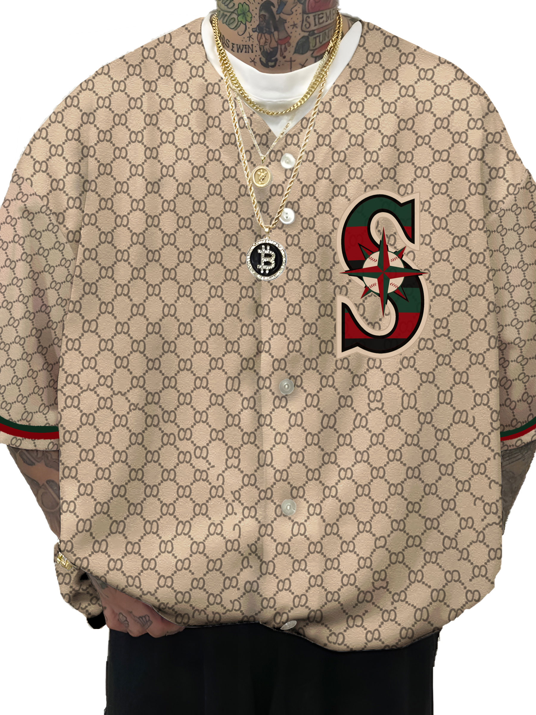 Seattle Mariners MLB Men's Fashion Short Sleeve Jersey