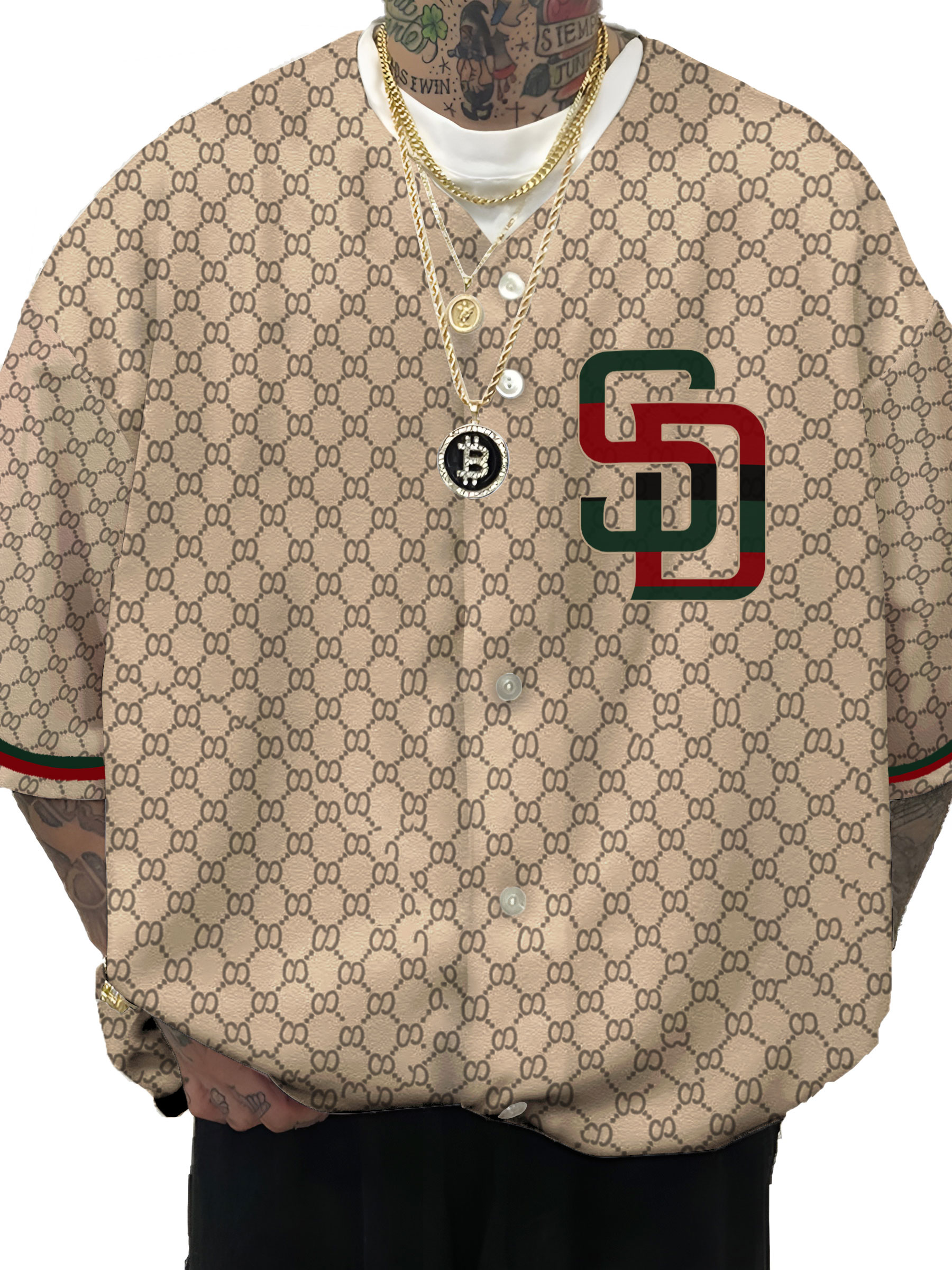 San Diego Padres MLB Men's Fashion Short Sleeve Jersey