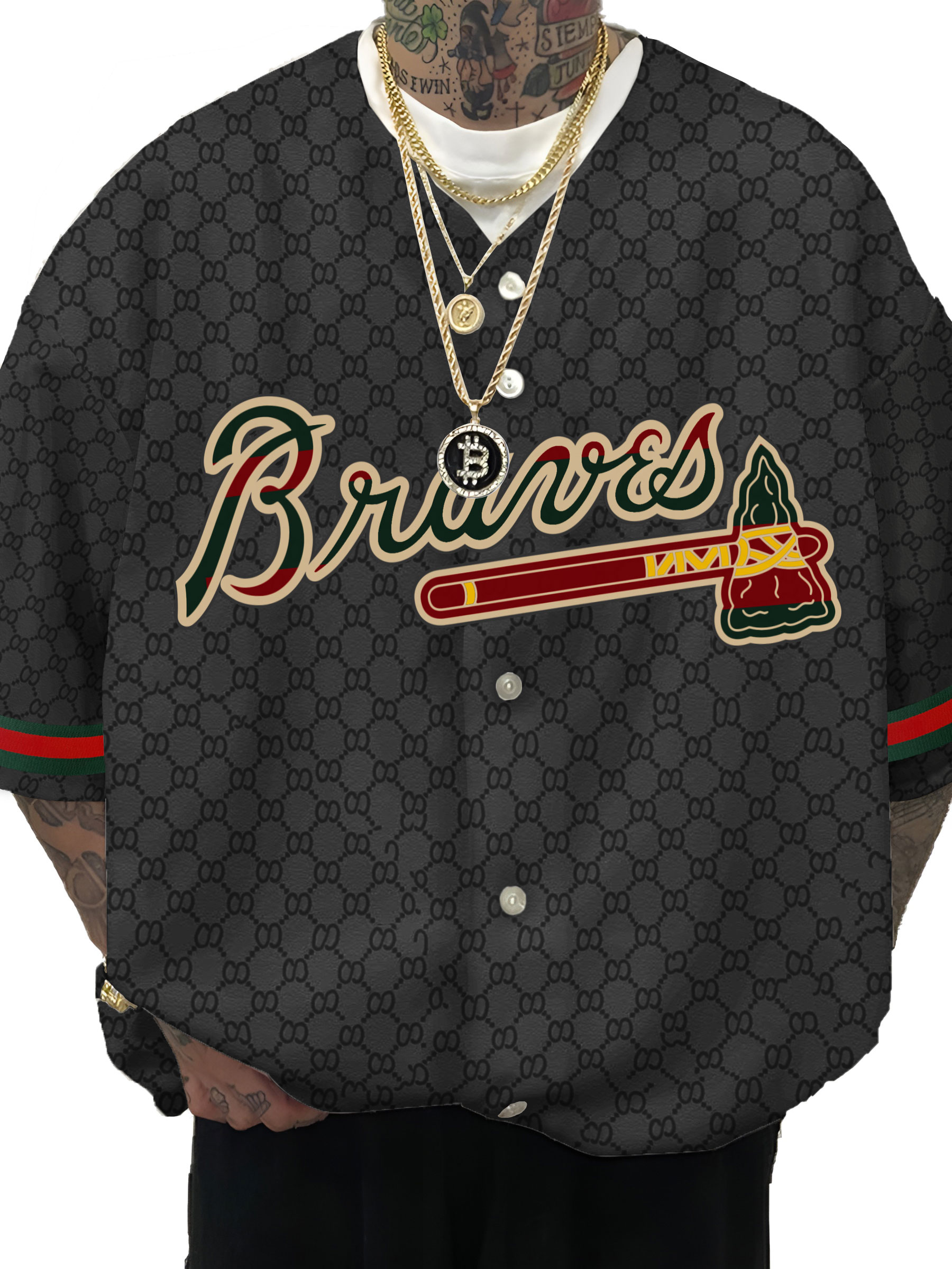 Atlanta Braves MLB Men's Fashion Short Sleeve Jersey
