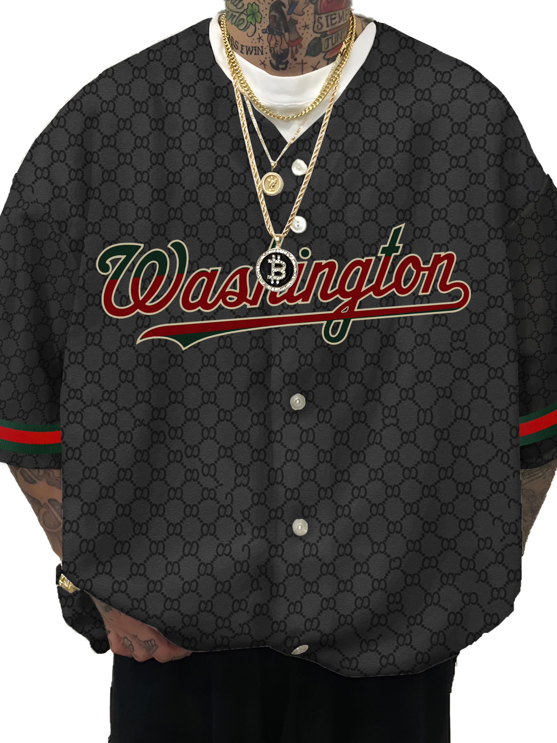 Washington Nationals MLB Men's Fashion Short Sleeve Jersey