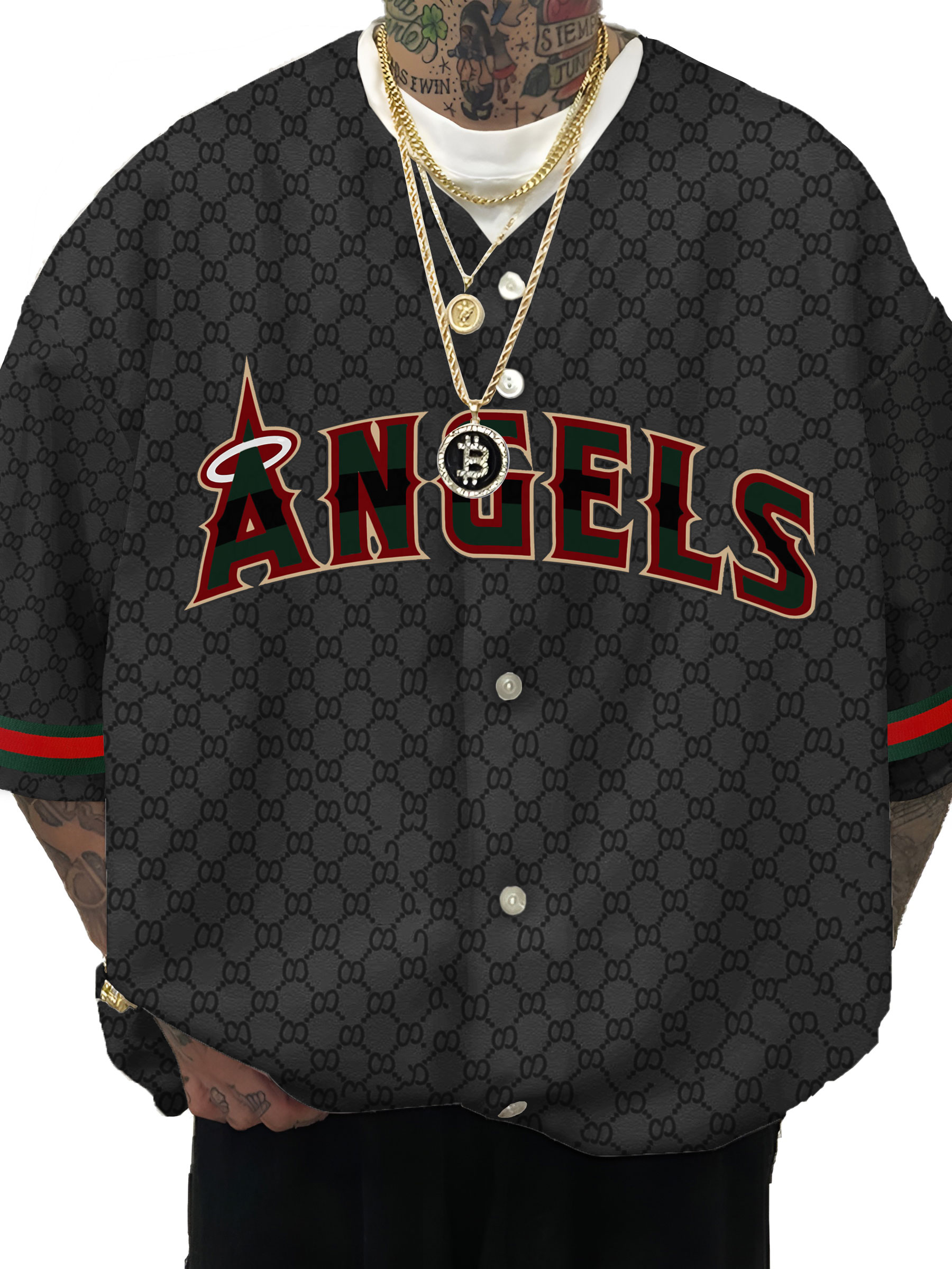 Los Angeles Angels MLB Men's Fashion Short Sleeve Jersey