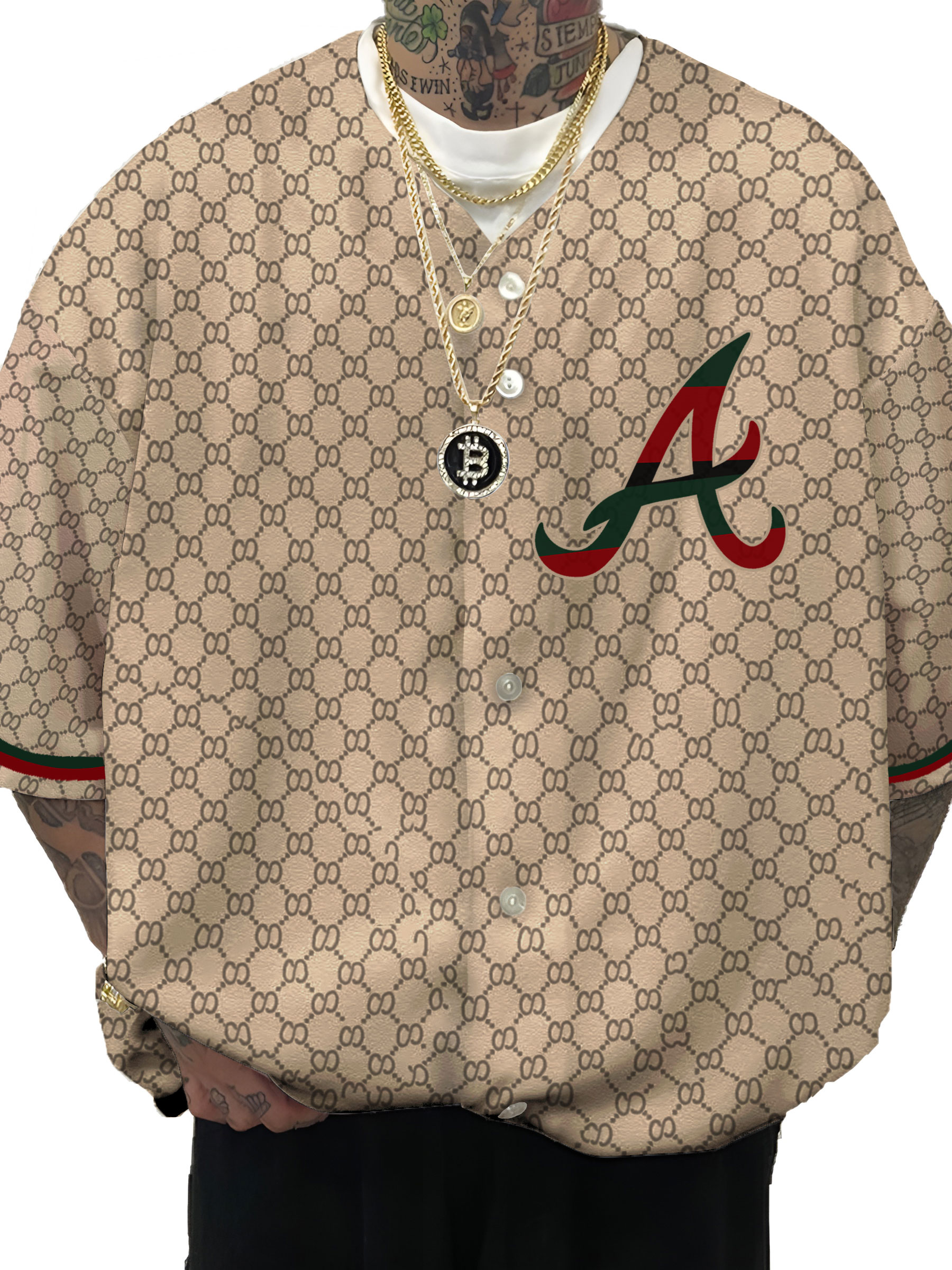 Atlanta Braves MLB Men's Fashion Short Sleeve Jersey