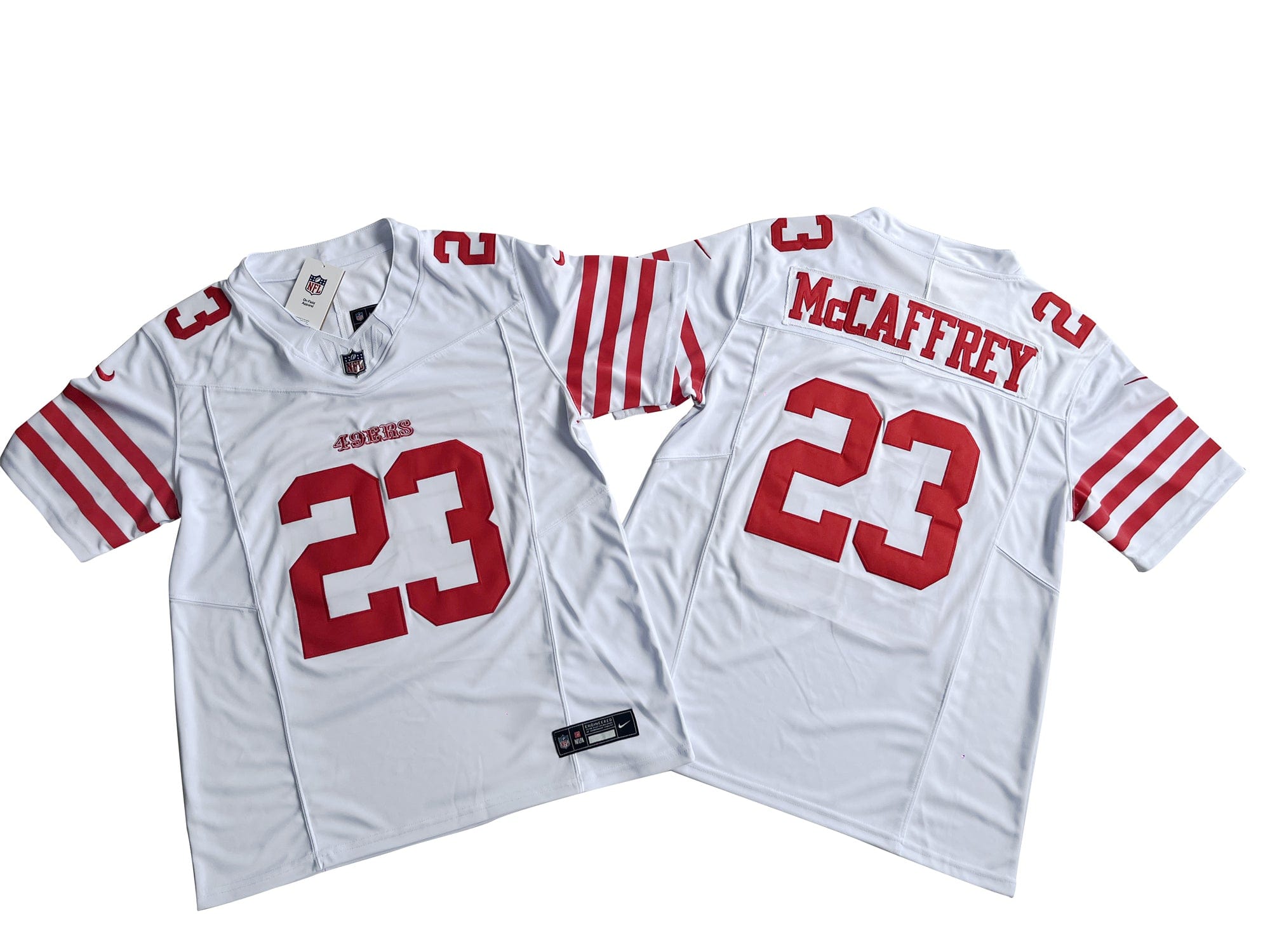 San Francisco 49ers 23# Christian McCaffrey Nike Vapor F.U.S.E. Limited Jersey