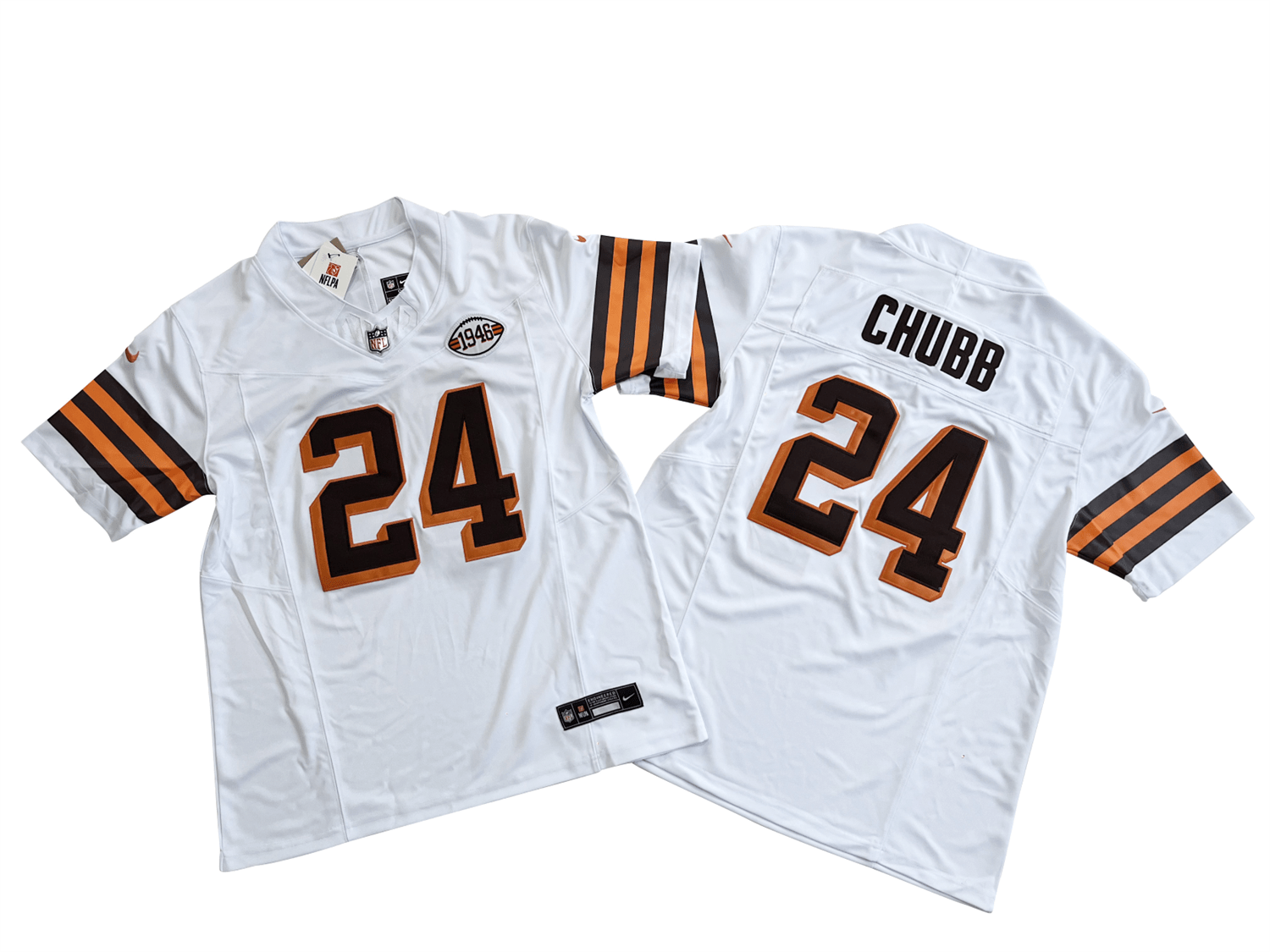 Cleveland Browns 24# Nick Chubb Nike Vapor F.U.S.E. Limited Jersey