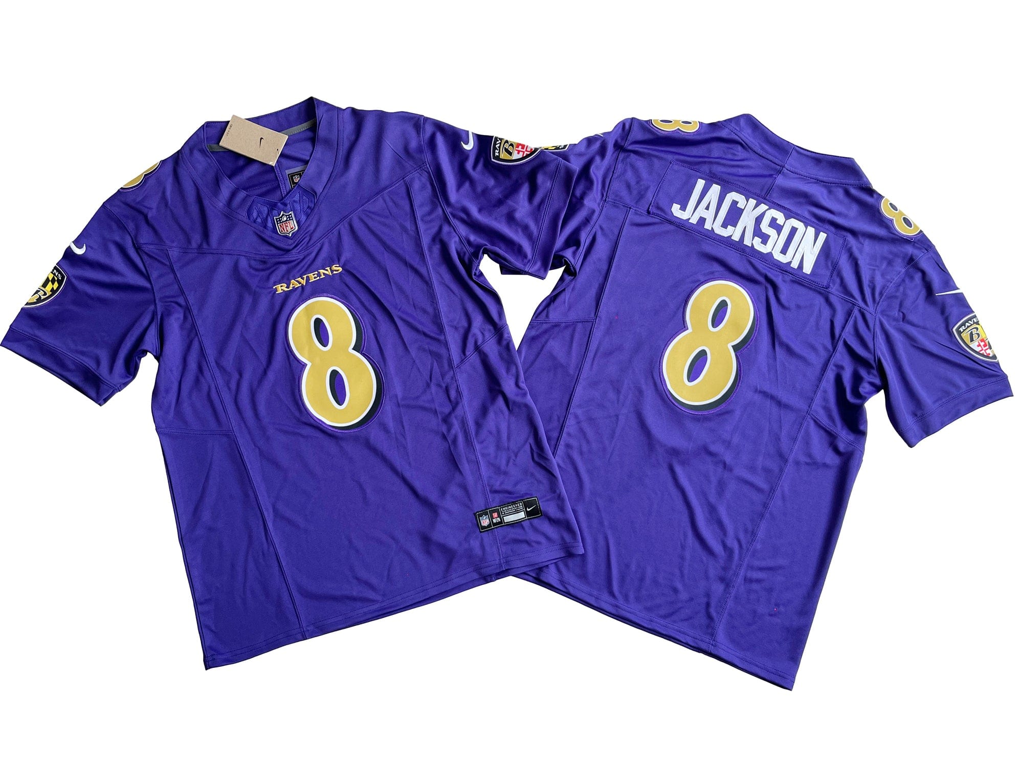 Baltimore Ravens 8# Lamar Jackson Nike Vapor F.U.S.E. Limited Jersey