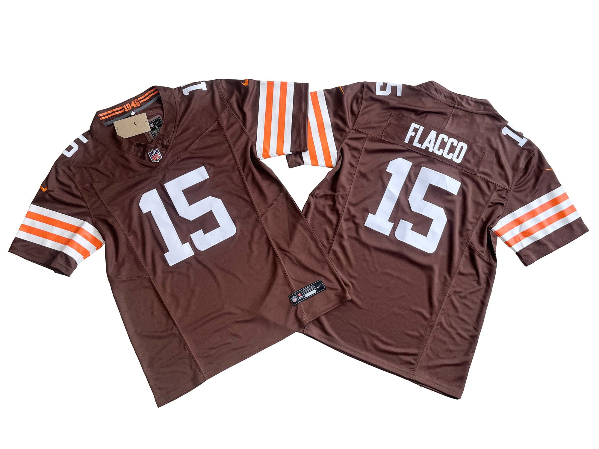 Cleveland Browns 15# Joe Flacco Nike Vapor F.U.S.E. Limited Jersey