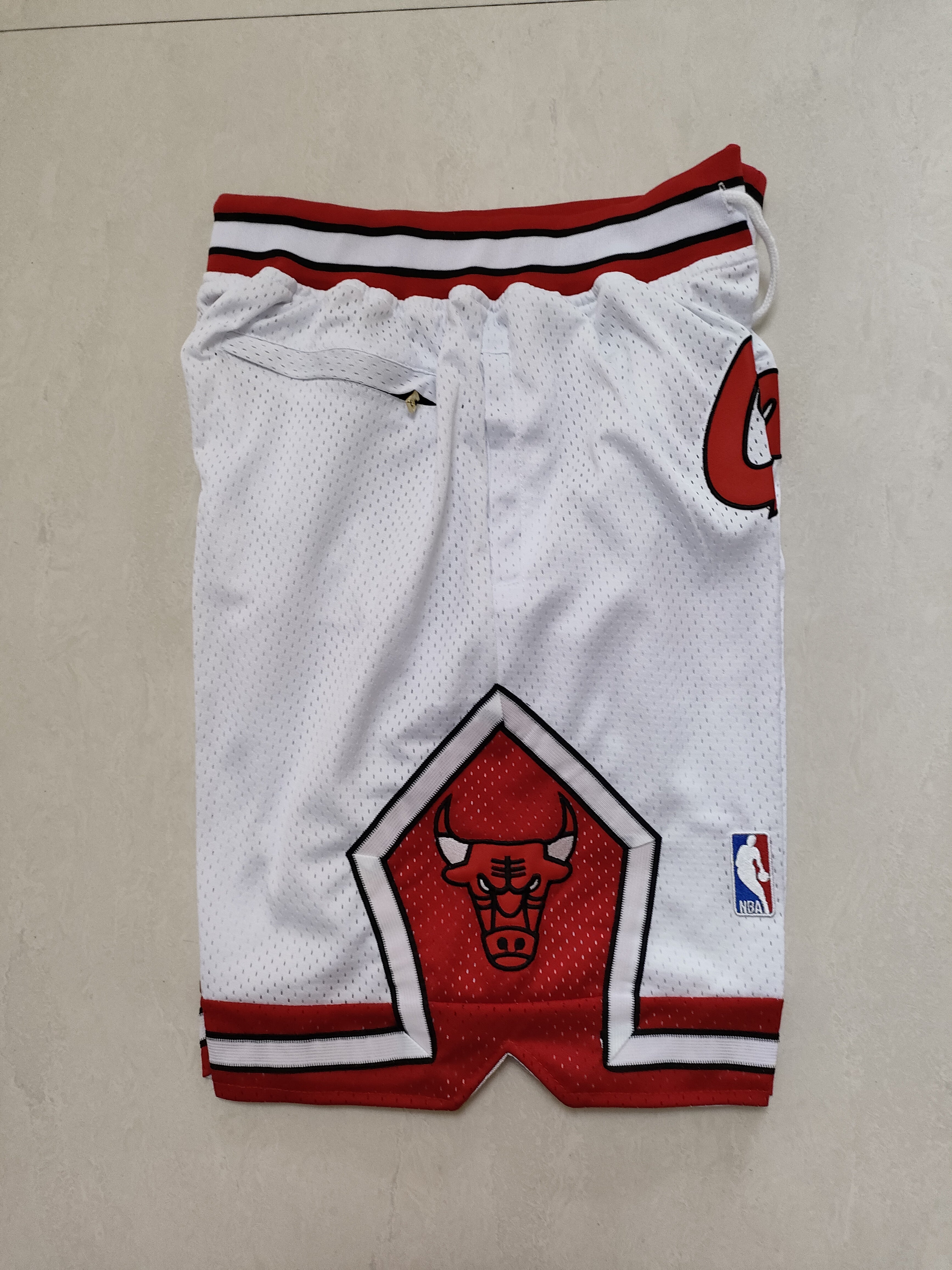Chicago Bulls white one-piece pocket pants