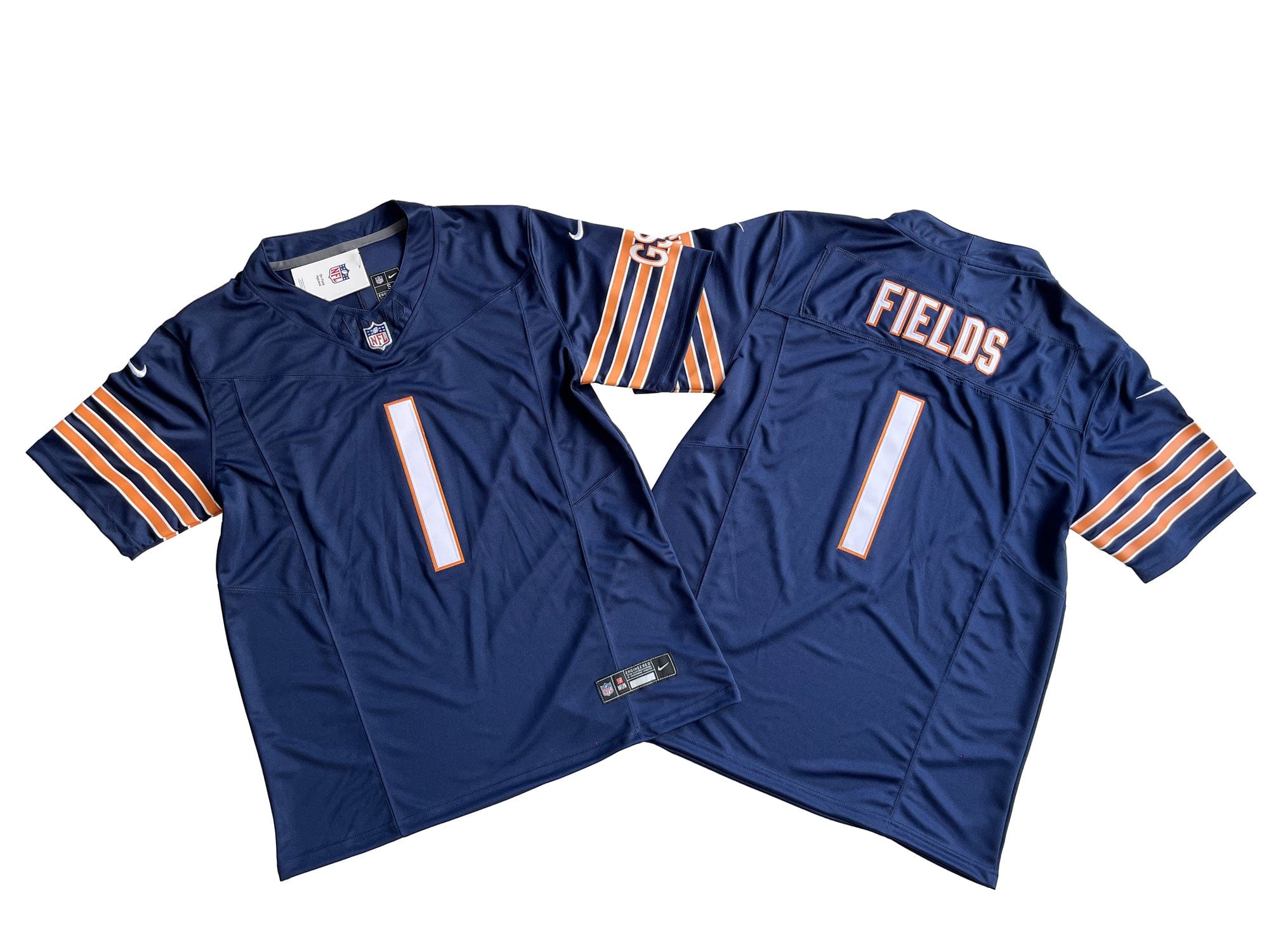 Chicago Bears 1# Justin Fields Nike Vapor F.U.S.E. Limited Jersey