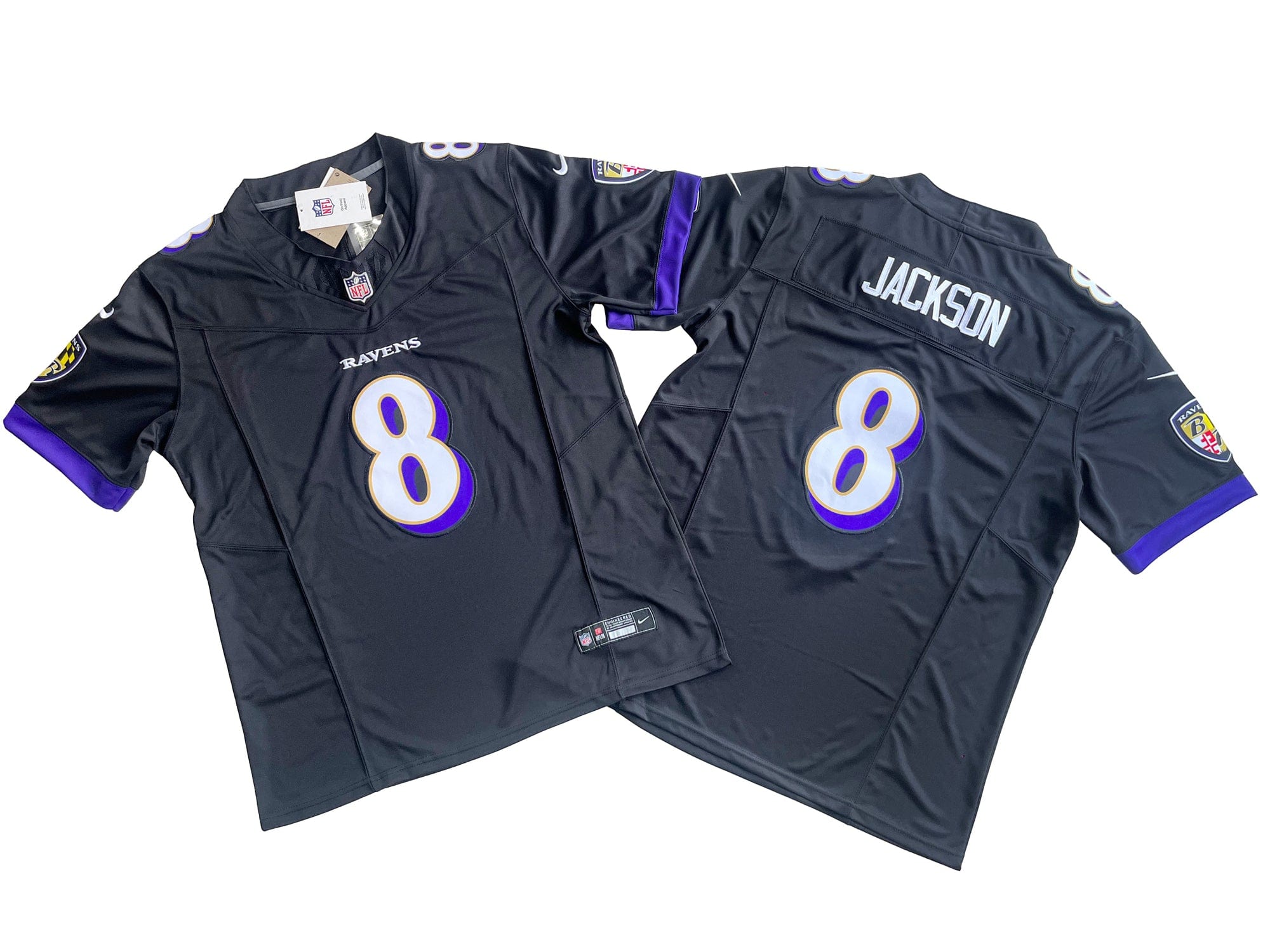 Baltimore Ravens 8# Lamar Jackson Nike Vapor F.U.S.E. Limited Jersey