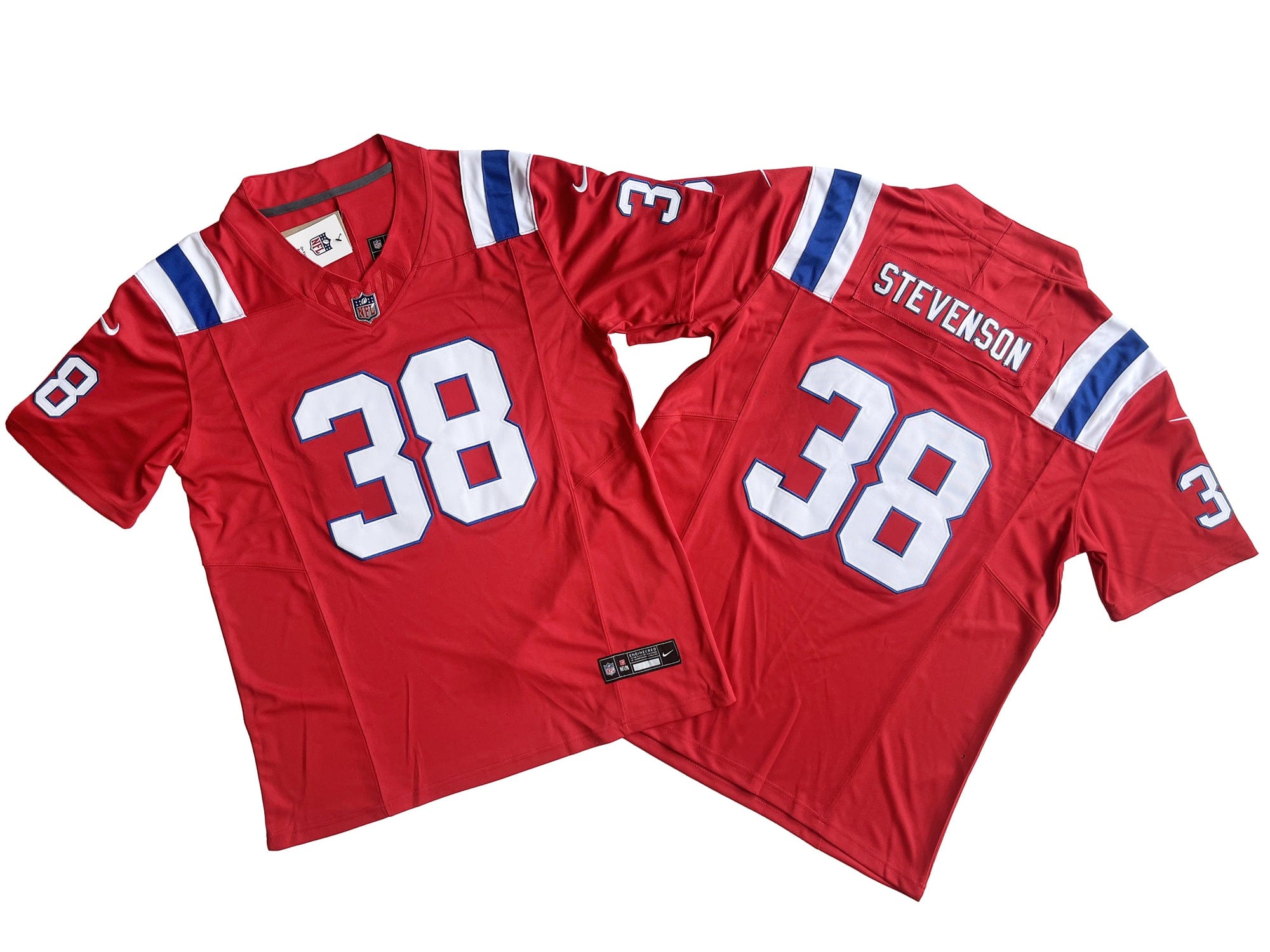 New England Patriots 38# Rhamondre Stevenson Nike Vapor F.U.S.E. Limited Jersey