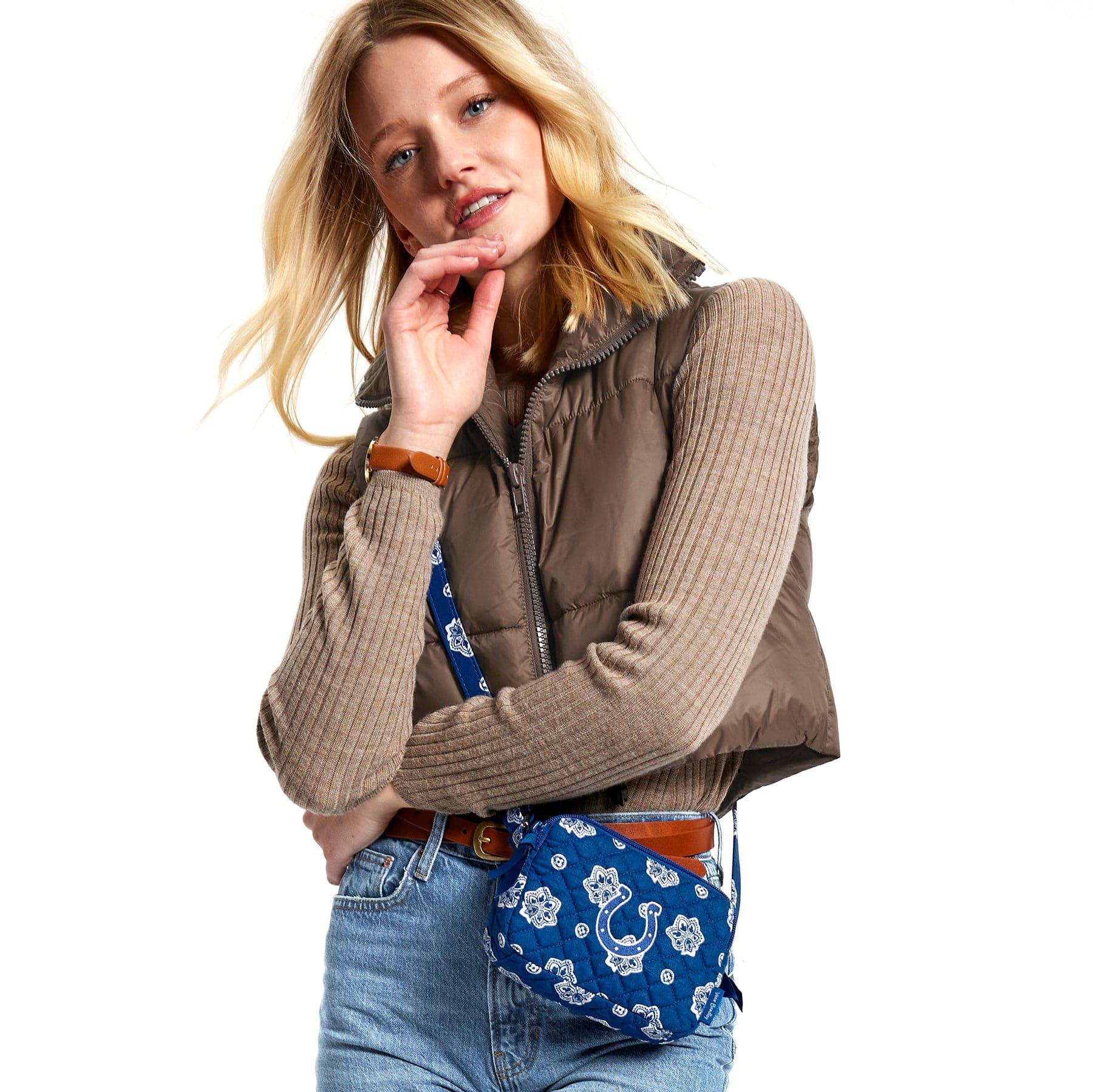 Indianapolis Colts RFID Small Stadium Crossbody Bag