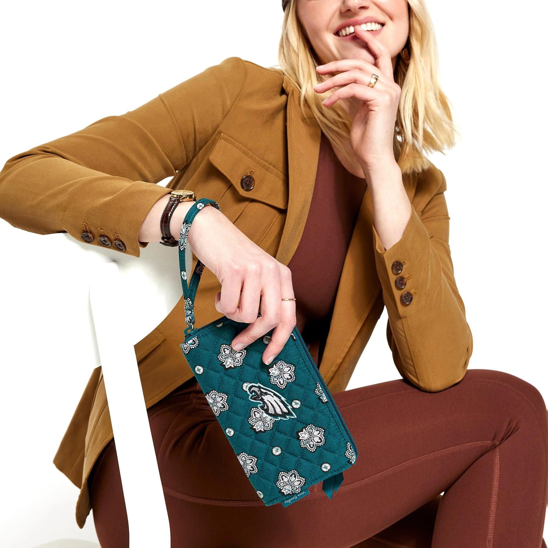 Philadelphia Eagles RFID Front Zip Wristlet