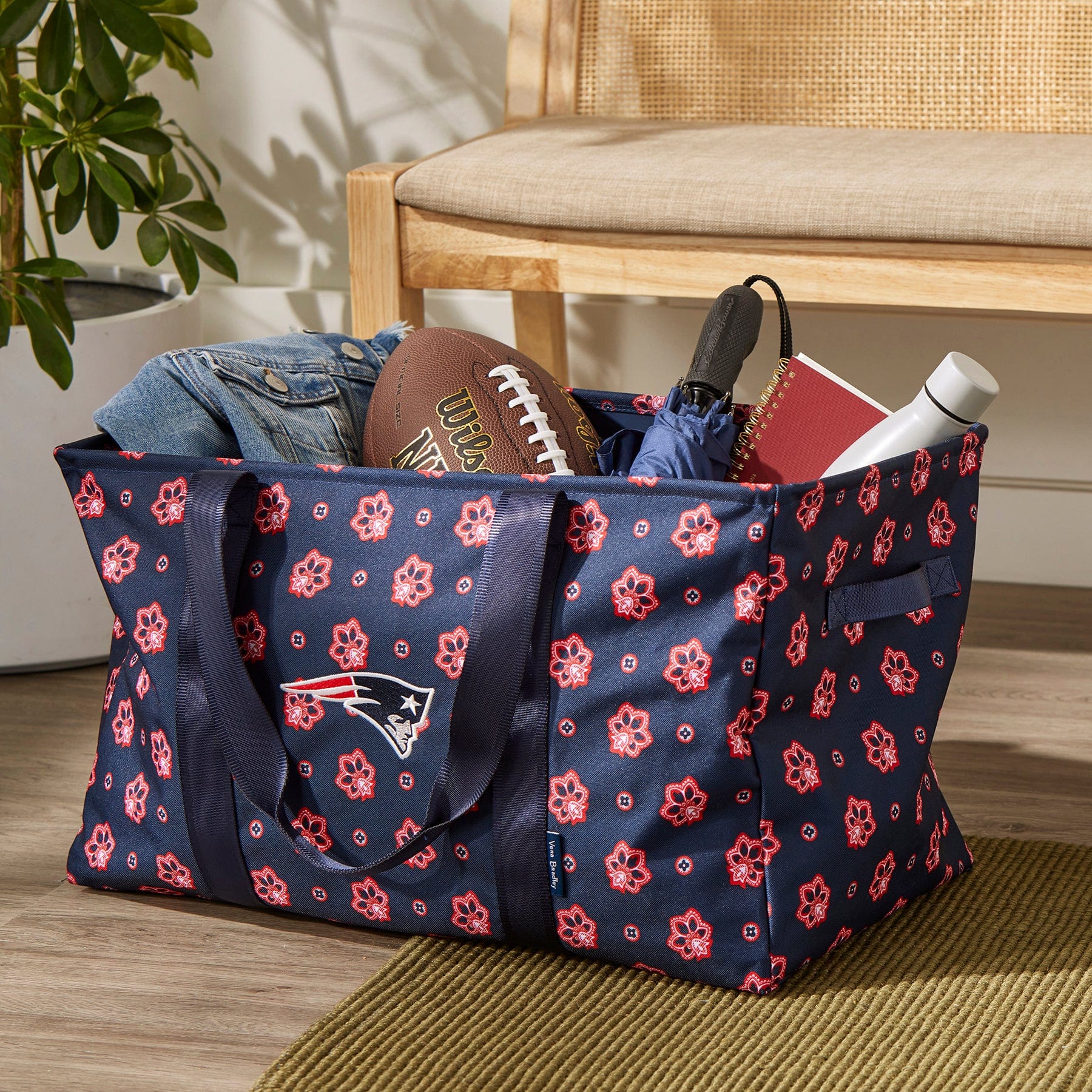 New England Patriots Large Car Tote