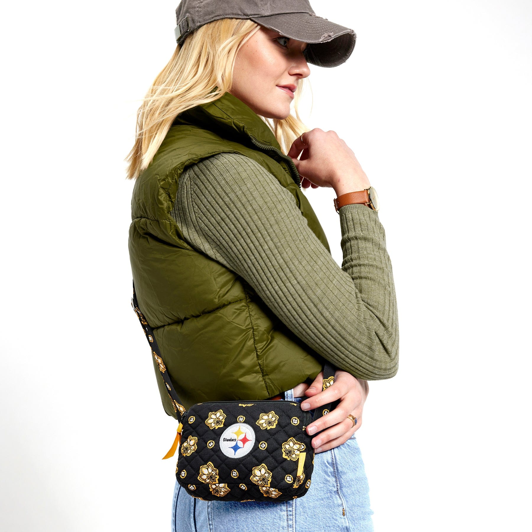 Pittsburgh Steelers RFID Small Stadium Crossbody Bag