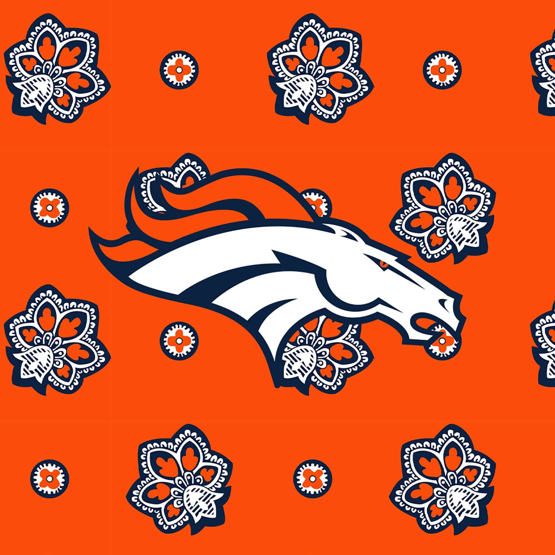 Denver Broncos Oversized Throw Blanket