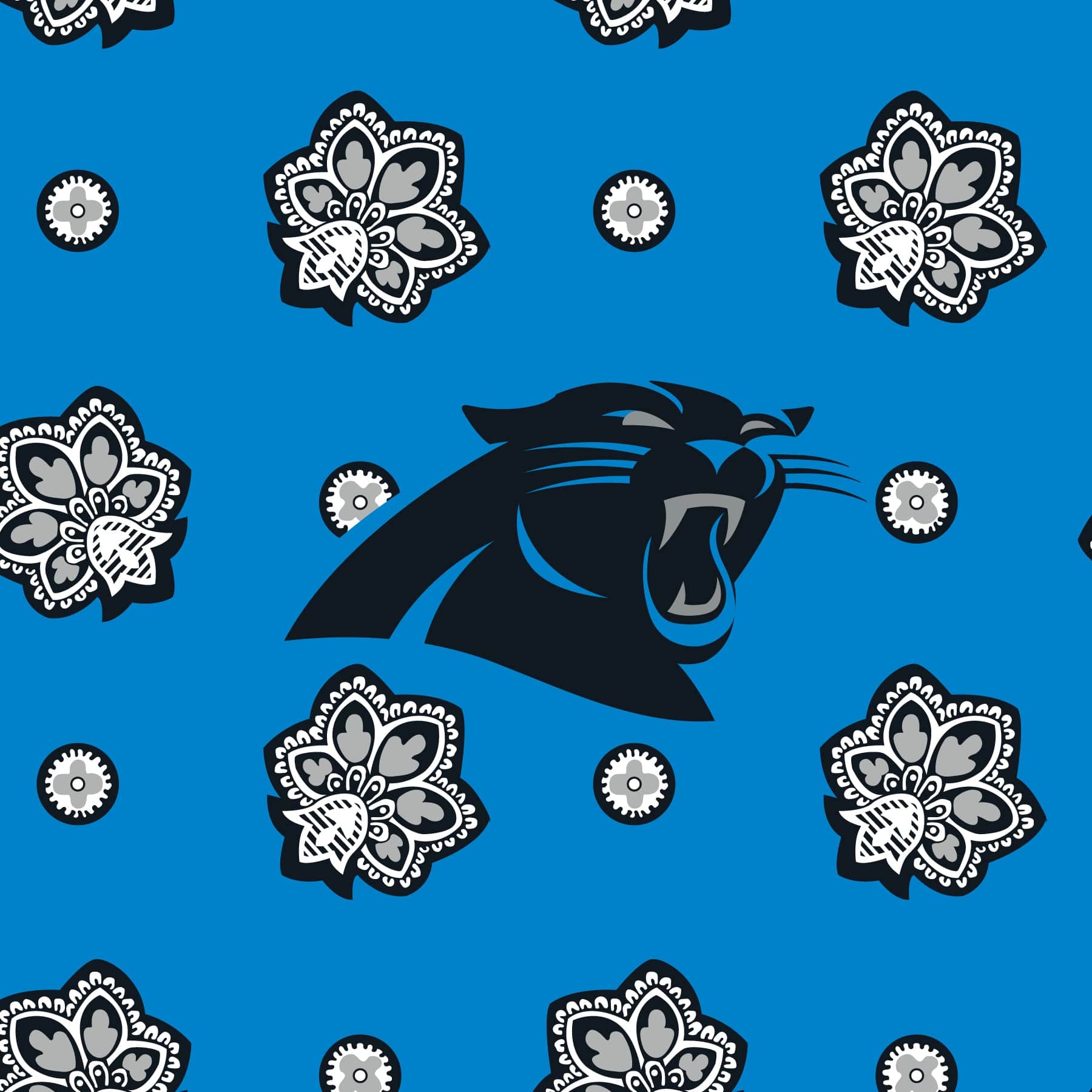 Carolina Panthers RFID Front Zip Wristlet