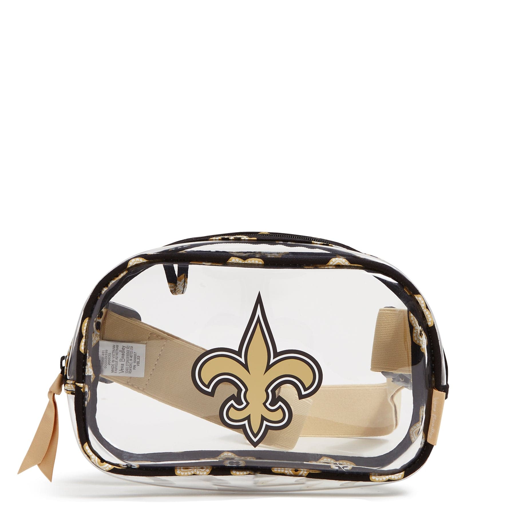 New Orleans Saints Clear Small Belt Bag