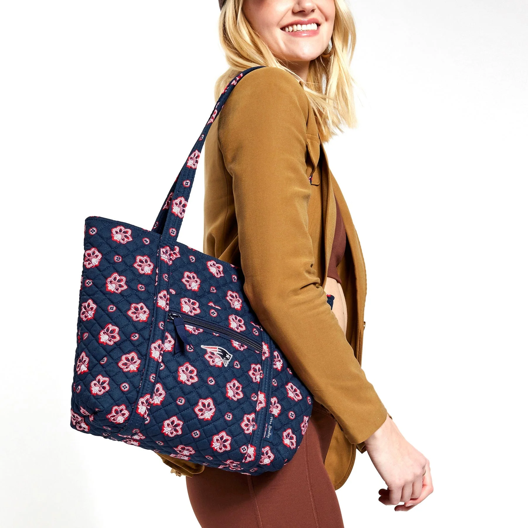 New England Patriots Small Vera Tote Bag