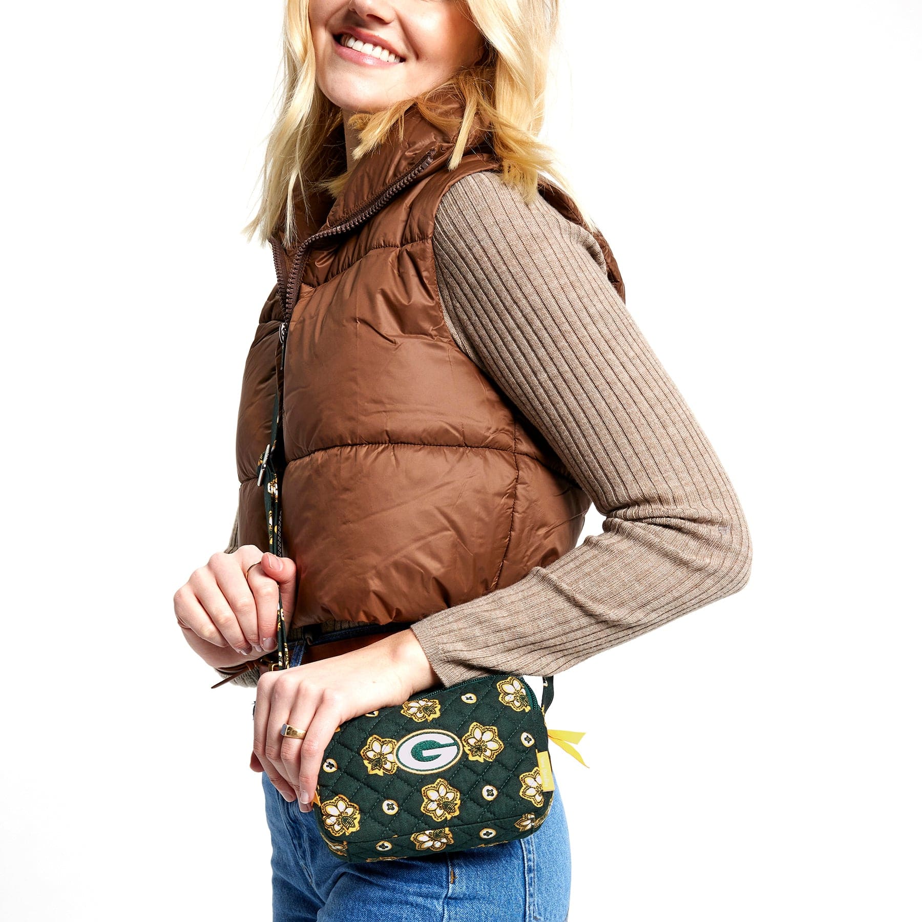 Green Bay Packers RFID Small Stadium Crossbody Bag
