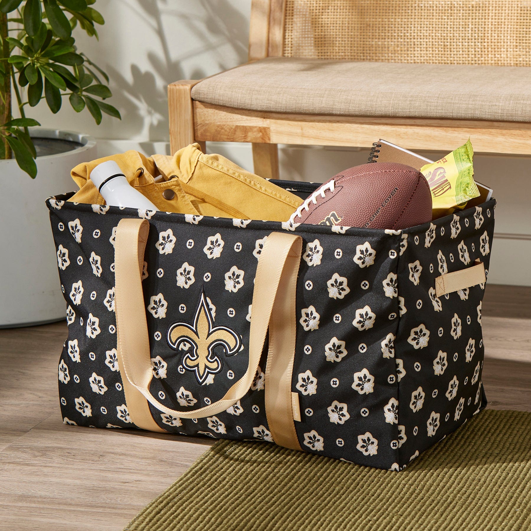 New Orleans Saints Large Car Tote