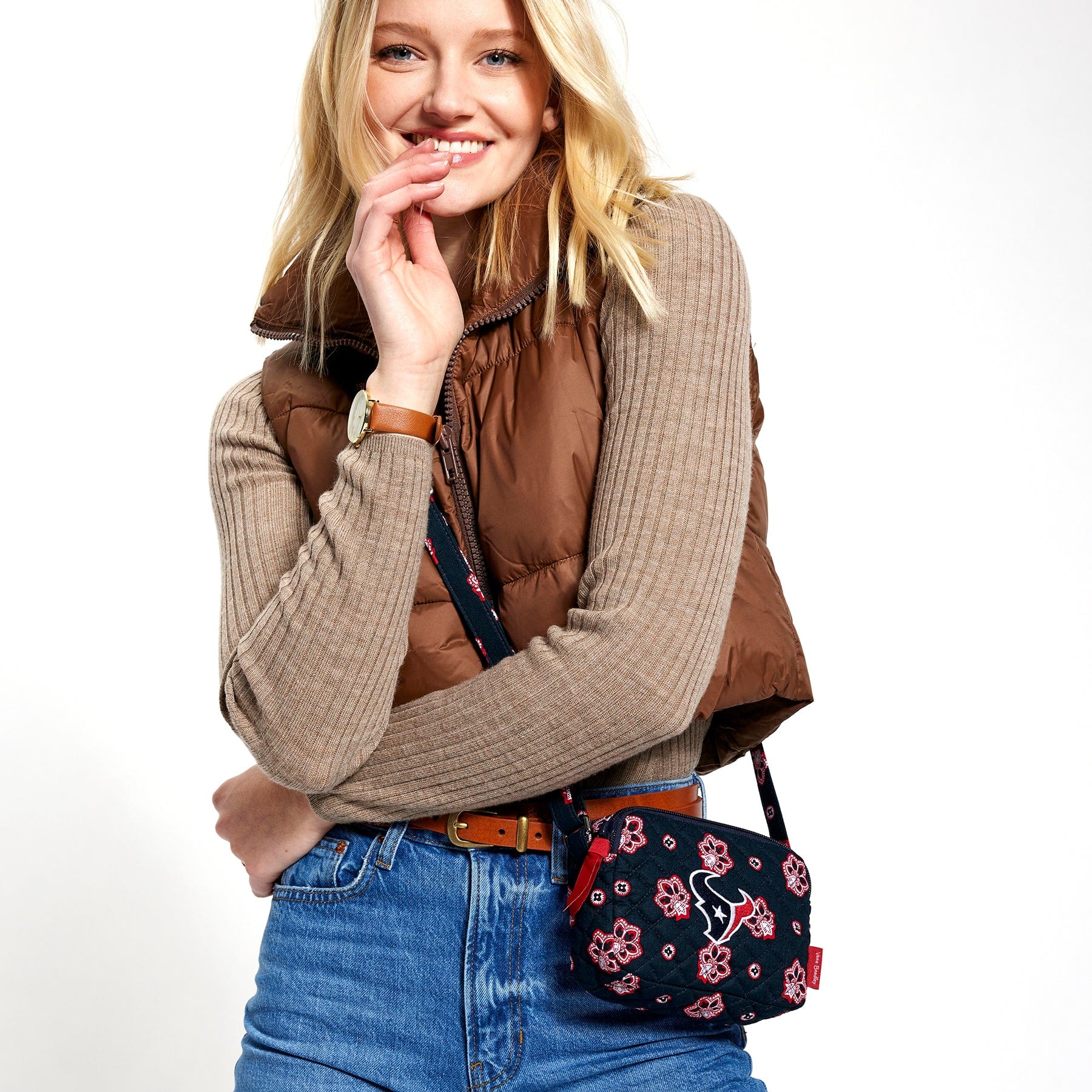 Houston Texans RFID Small Stadium Crossbody Bag