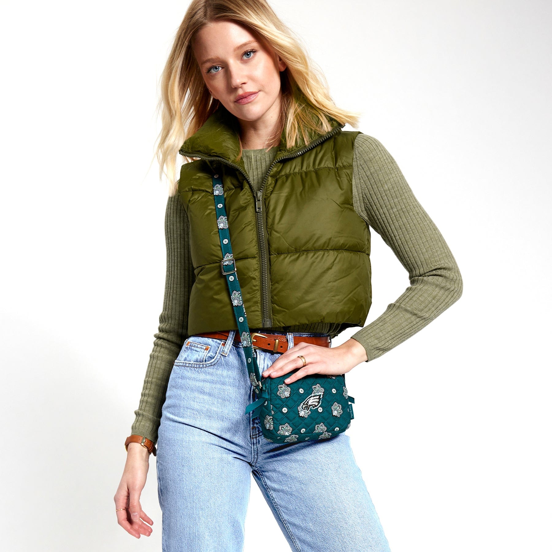 Philadelphia Eagles RFID Small Stadium Crossbody Bag