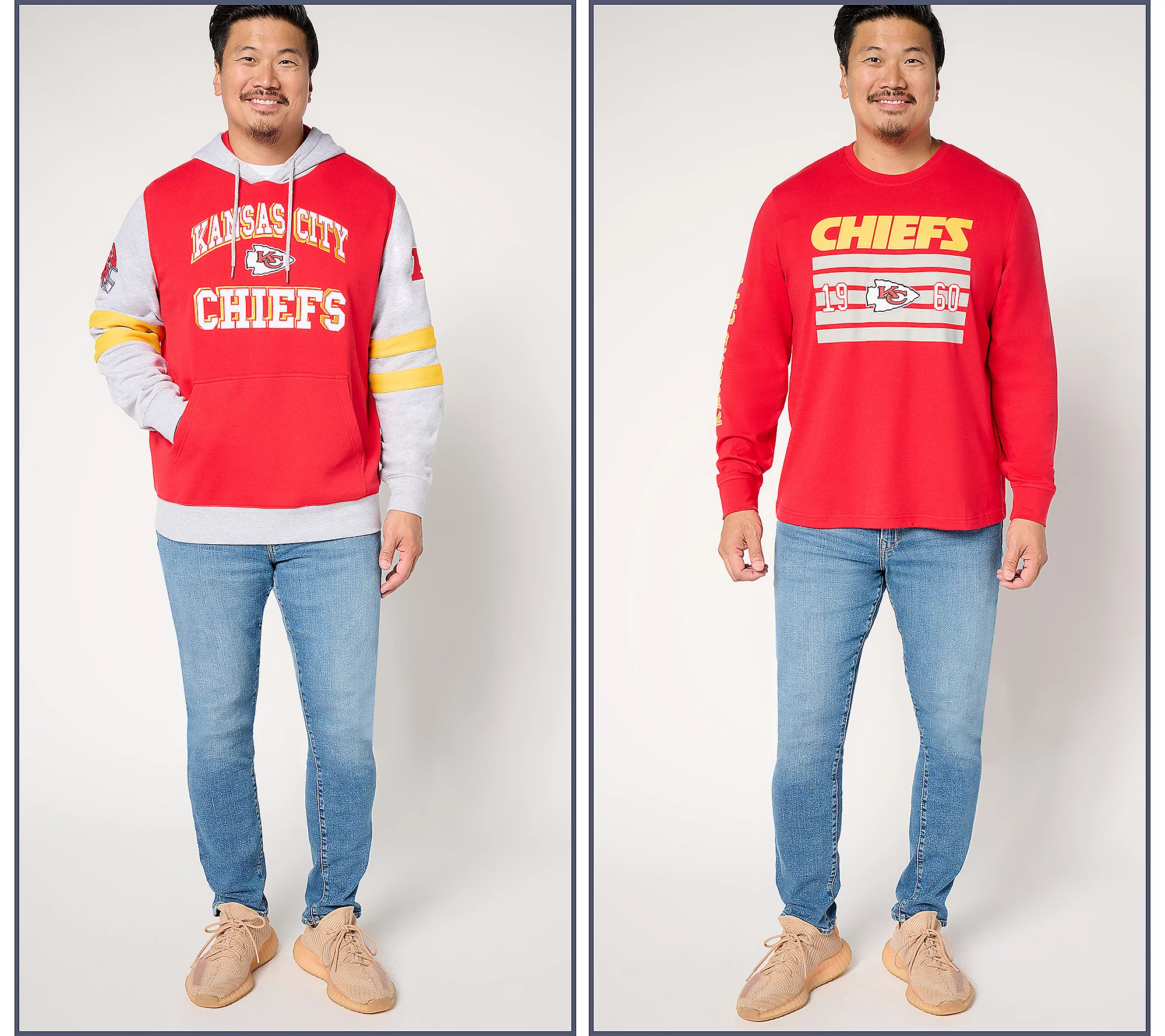 Kansas City Chiefs  Long Sleeve Tee & Pullover Hoodie Set