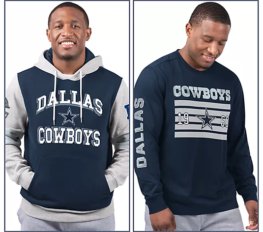 Dallas Cowboys  Long Sleeve Tee & Pullover Hoodie Set