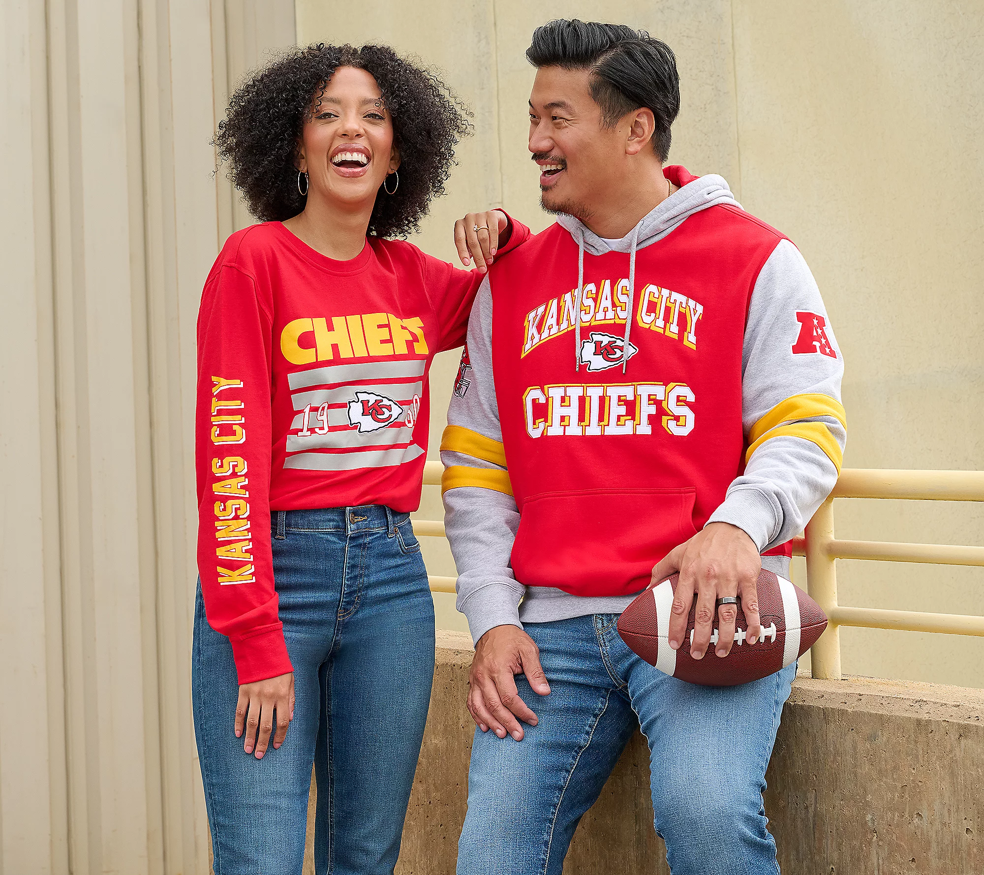 Kansas City Chiefs  Long Sleeve Tee & Pullover Hoodie Set