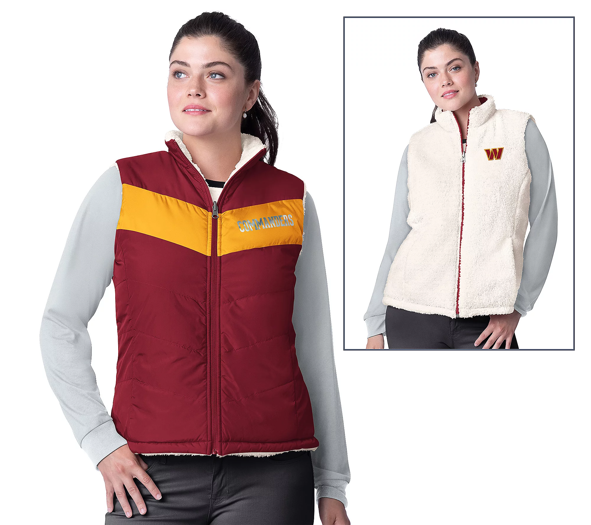 Washington Commanders Women's Game Rule Reversible Vest