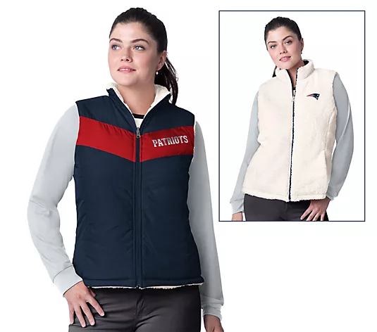 New England Patriots Women's Game Rule Reversible Vest