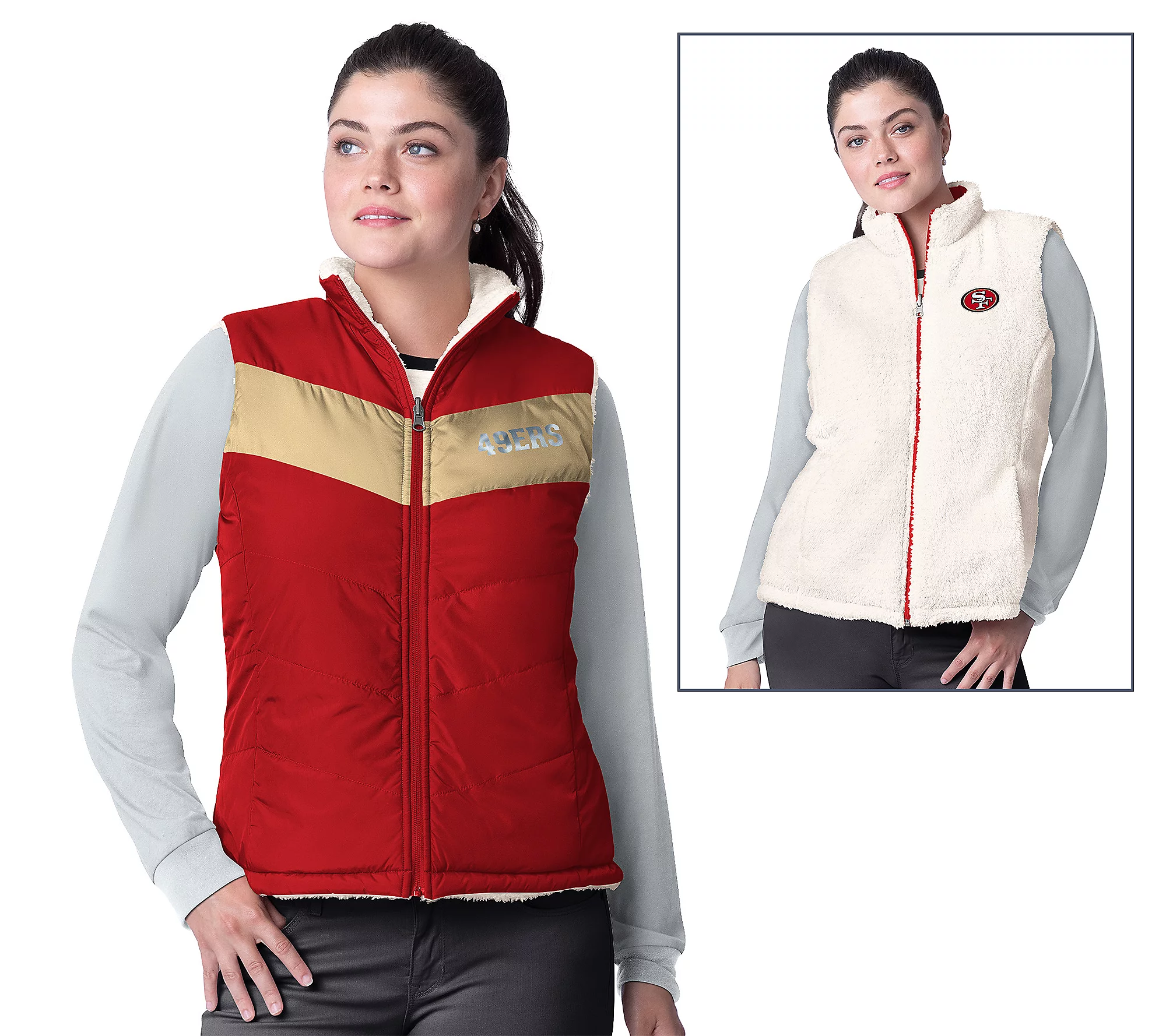 San Francisco 49ers Women's Game Rule Reversible Vest