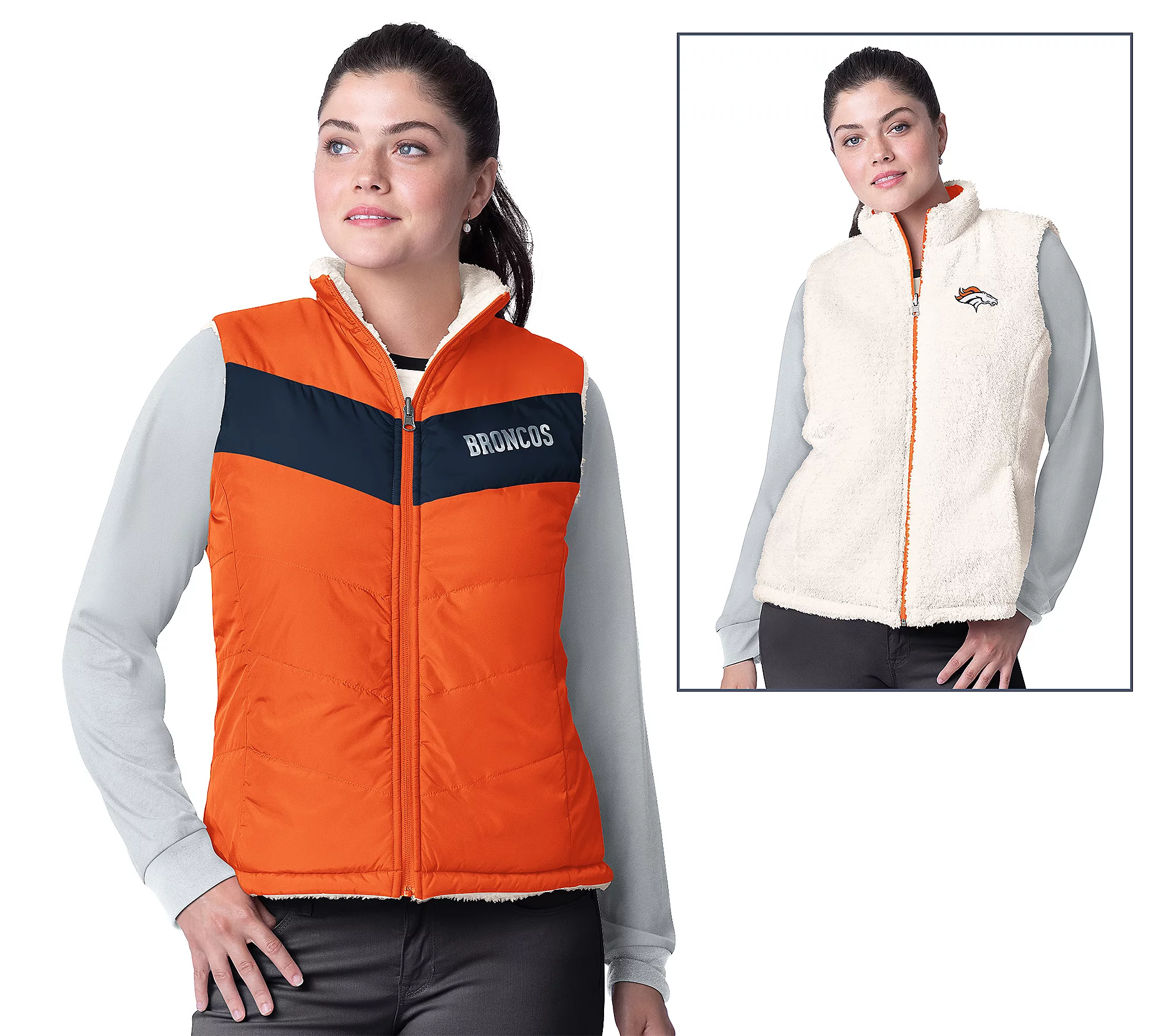Denver Broncos Women's Game Rule Reversible Vest