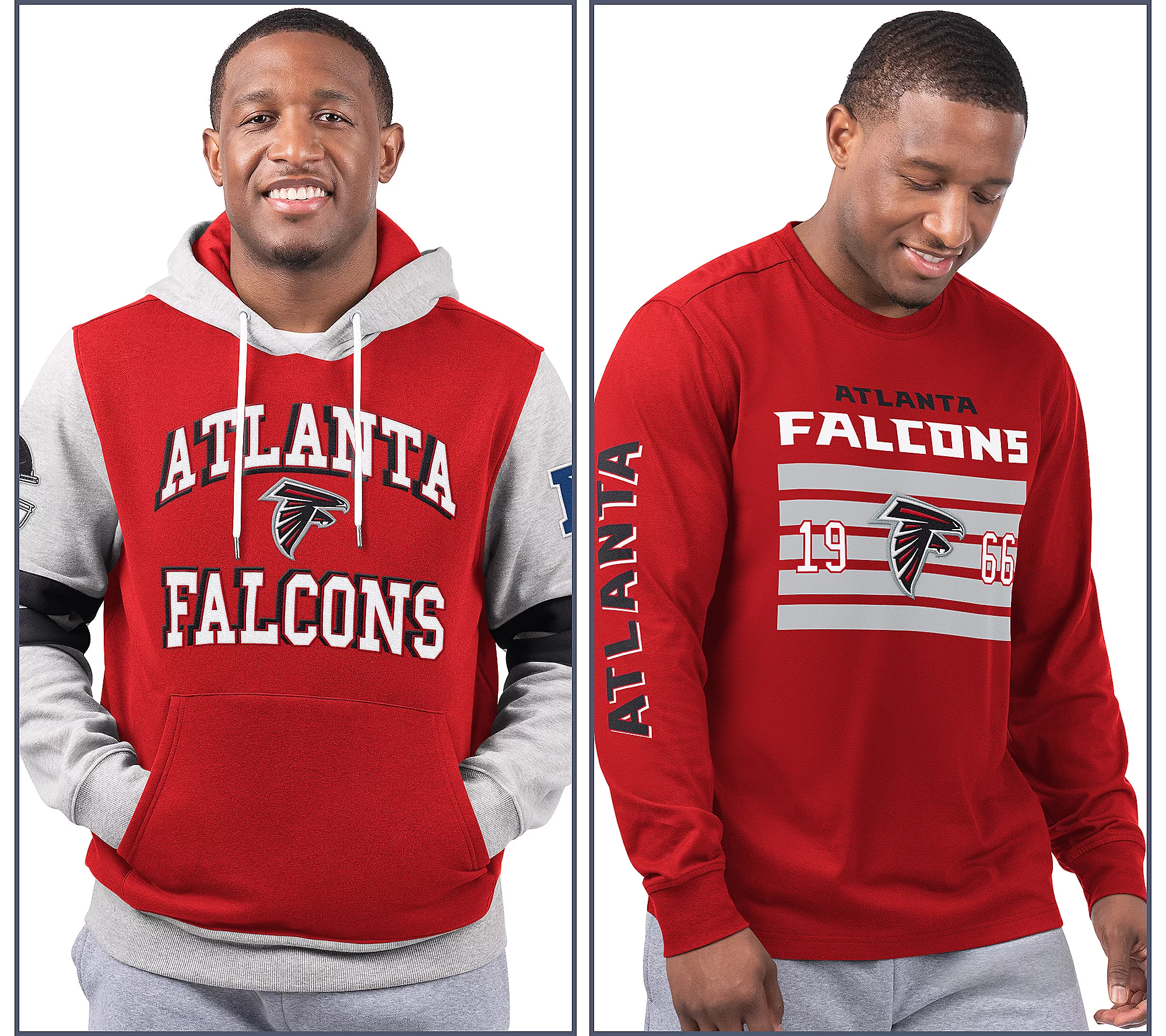 Atlanta Falcons  Long Sleeve Tee & Pullover Hoodie Set