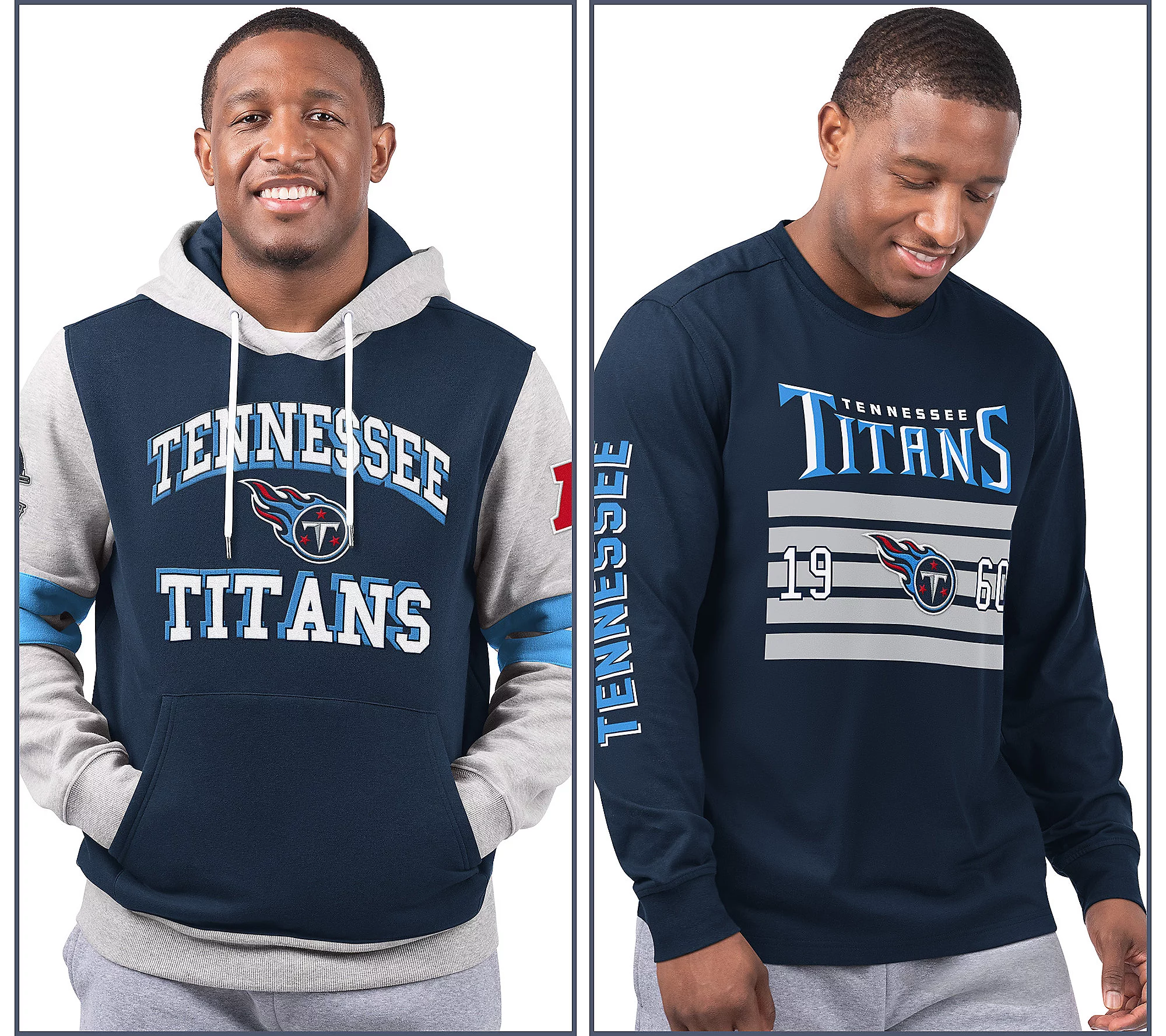 Tennessee Titans  Long Sleeve Tee & Pullover Hoodie Set