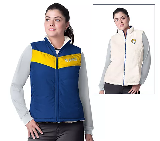 Los Angeles Rams Women's Game Rule Reversible Vest