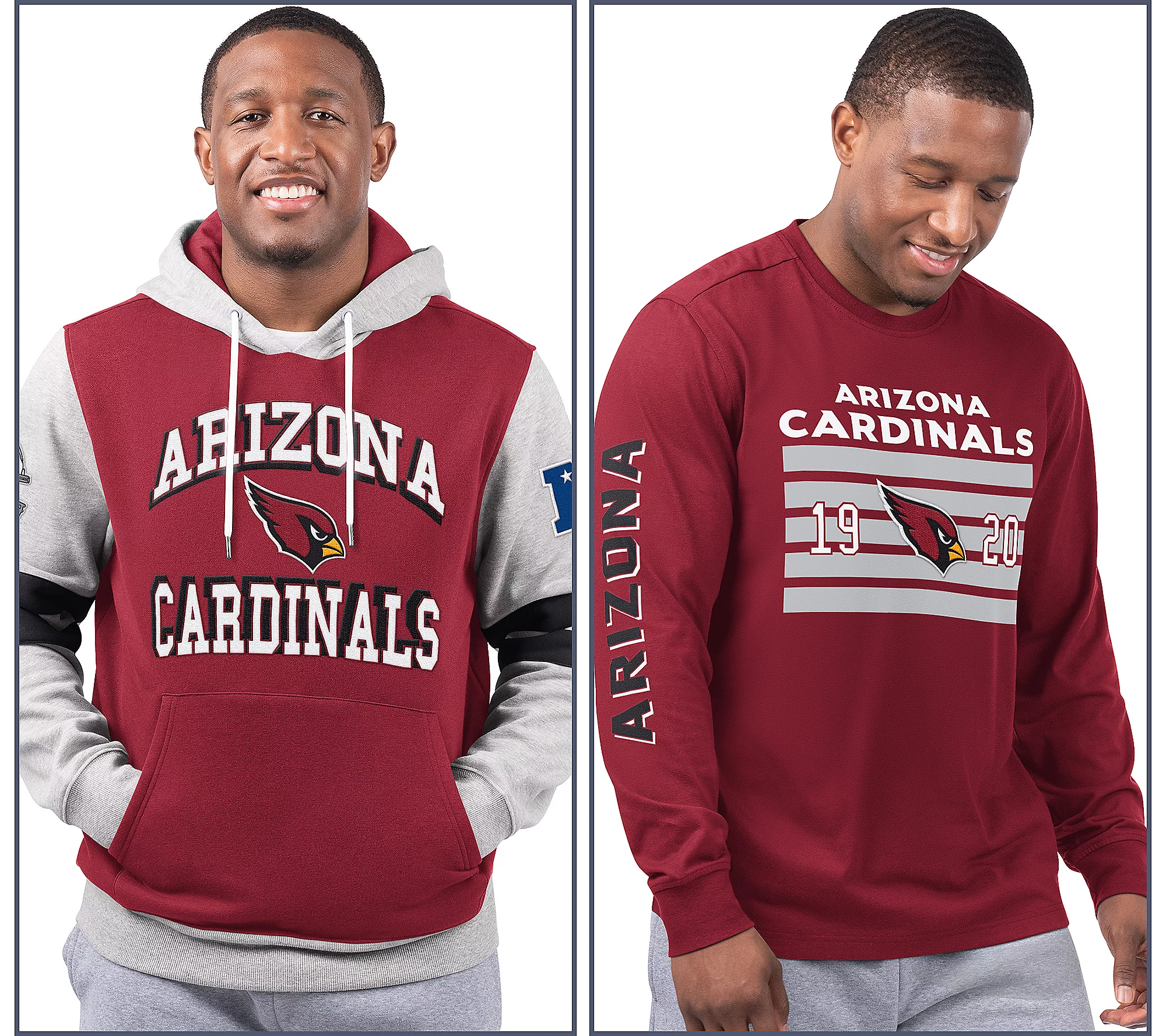 Arizona Cardinals  Long Sleeve Tee & Pullover Hoodie Set
