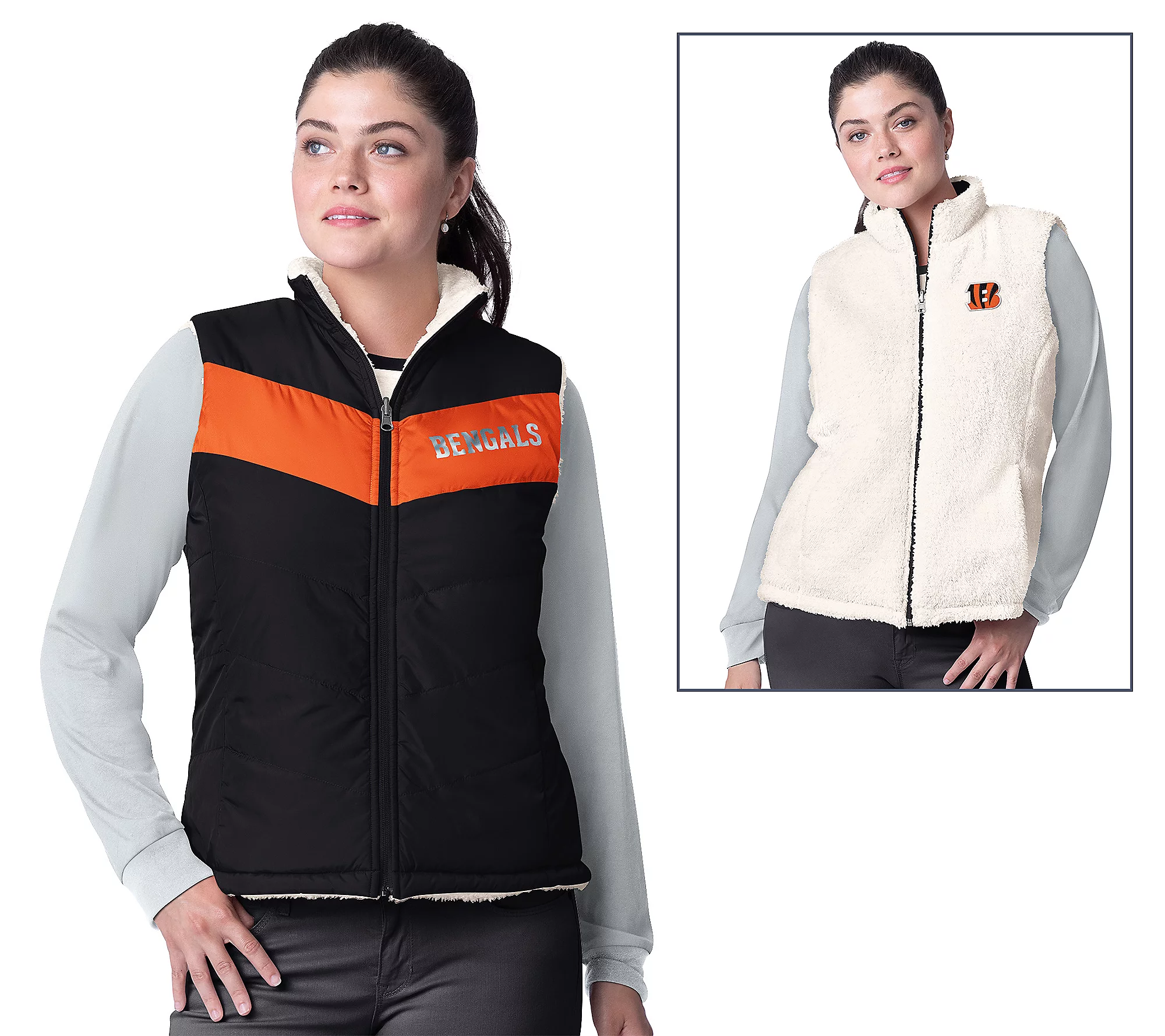 Cincinnati Bengals Women's Game Rule Reversible Vest