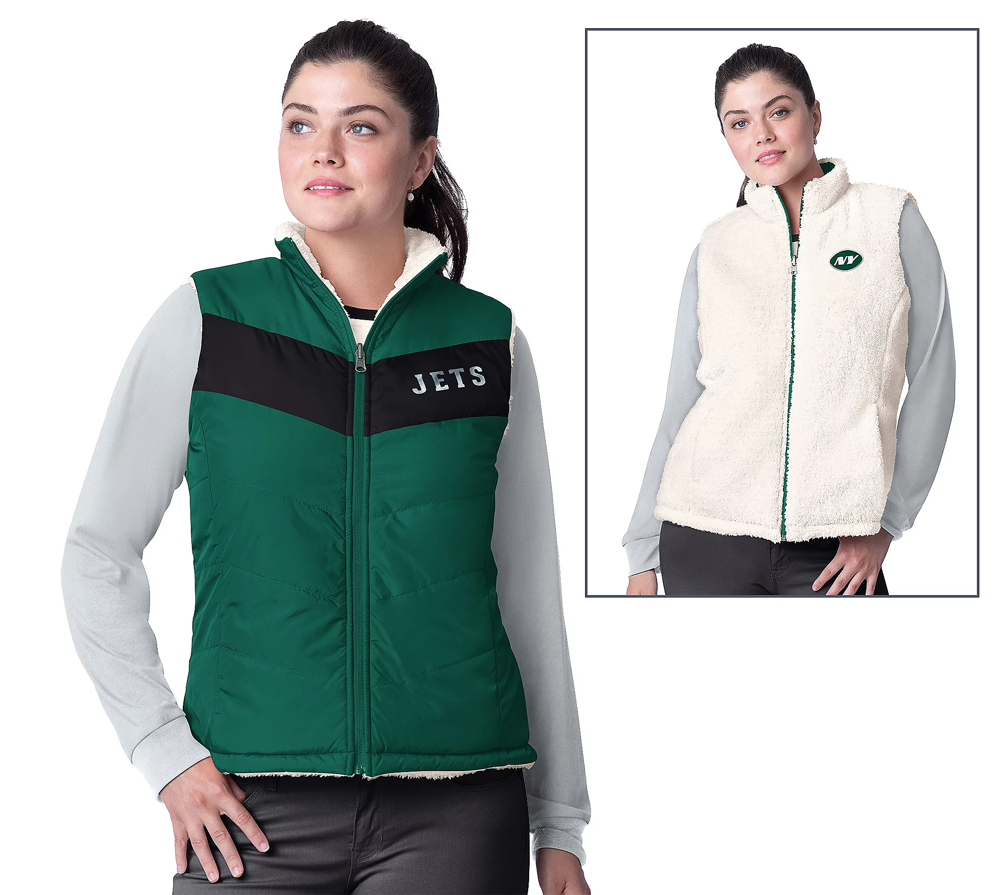 New York Jets Women's Game Rule Reversible Vest