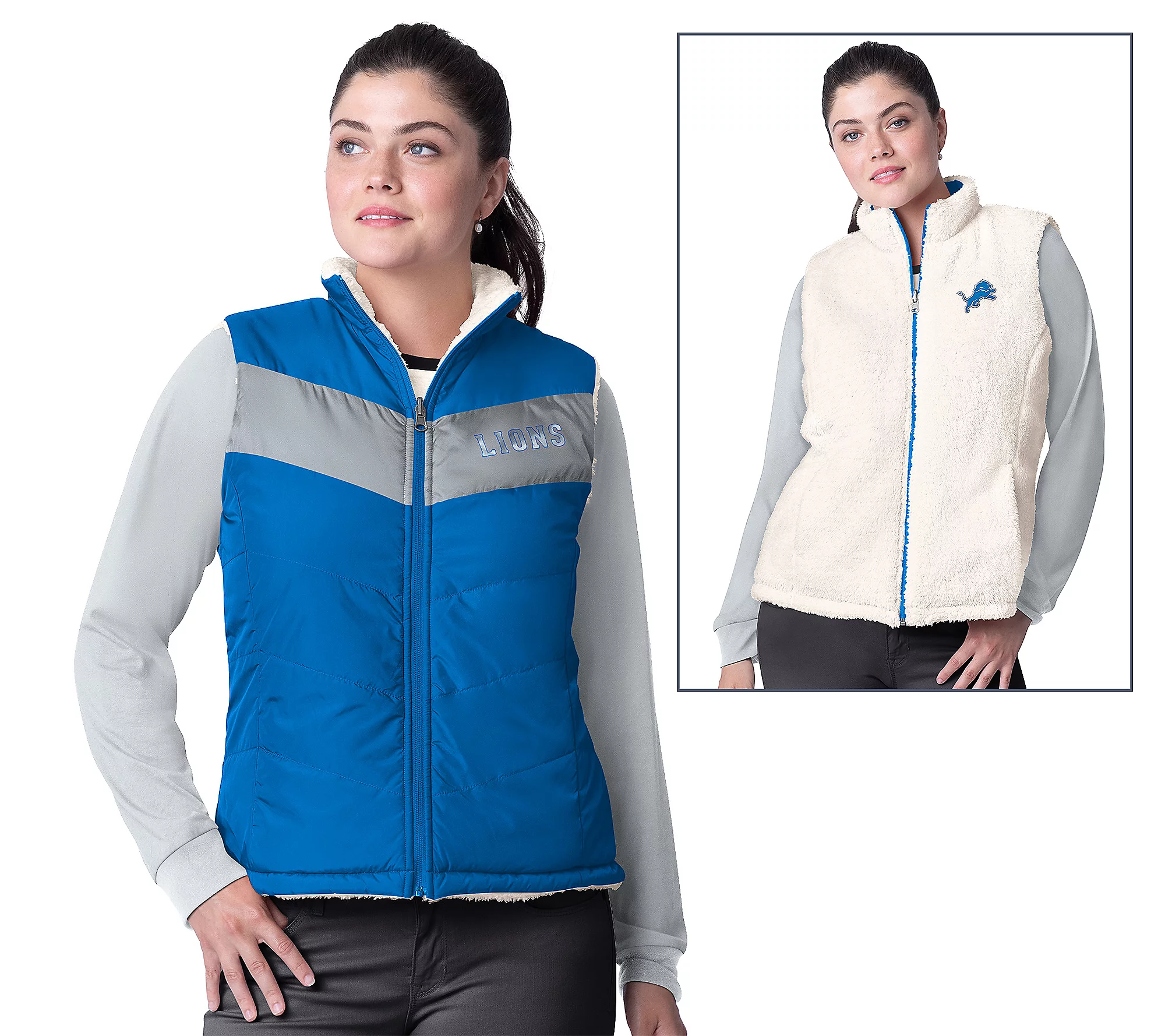 Detroit Lions Women's Game Rule Reversible Vest