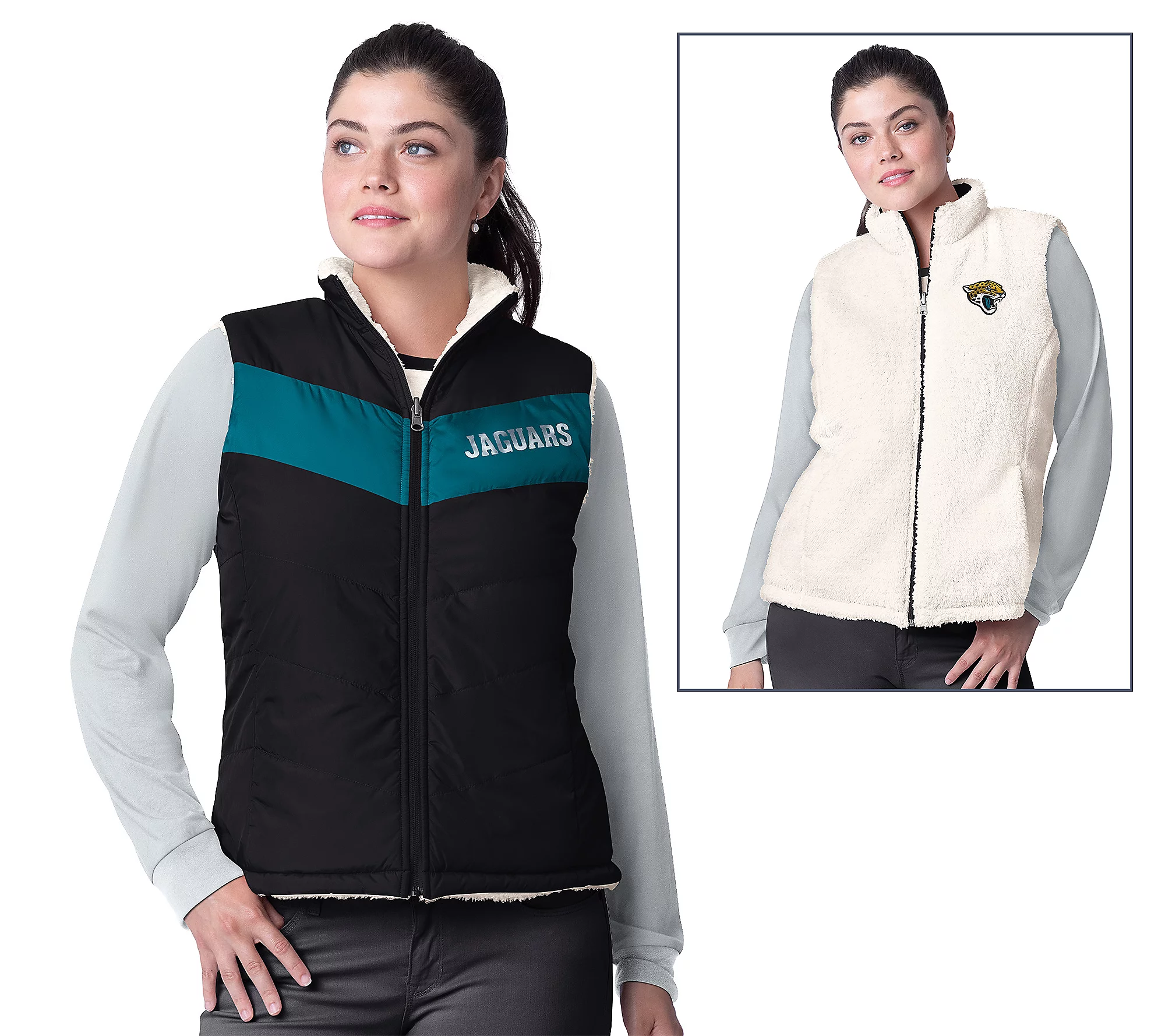 Jacksonville Jaguars Women's Game Rule Reversible Vest