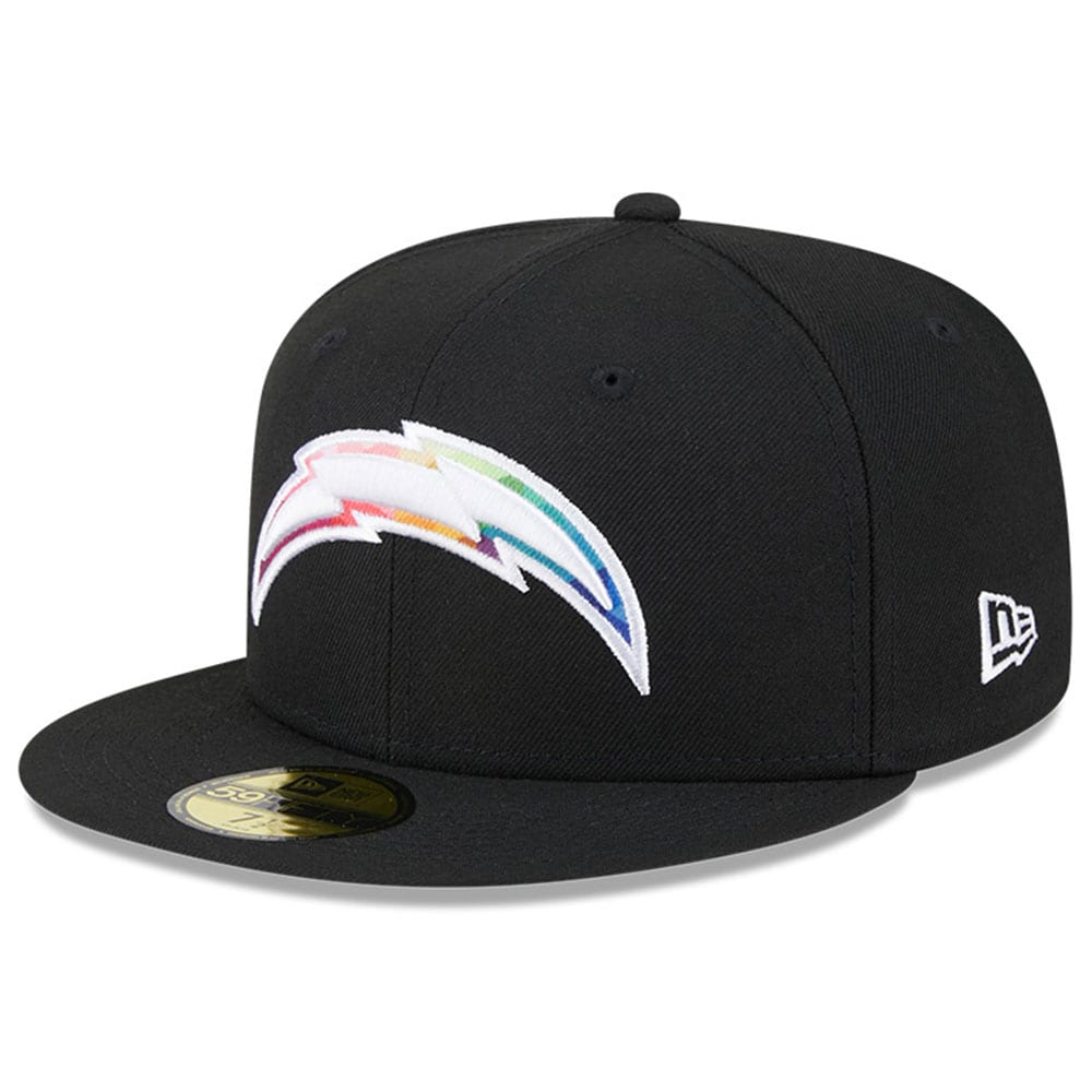 Los Angeles Chargers Men's Black 2023 Crucial Catch 59FIFTY Fitted Hat