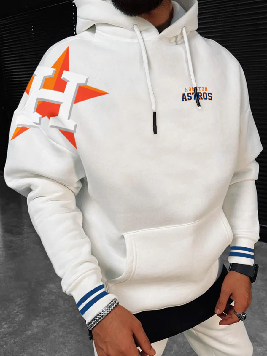 Houston Astros Fashion Men's Crewneck Hooded