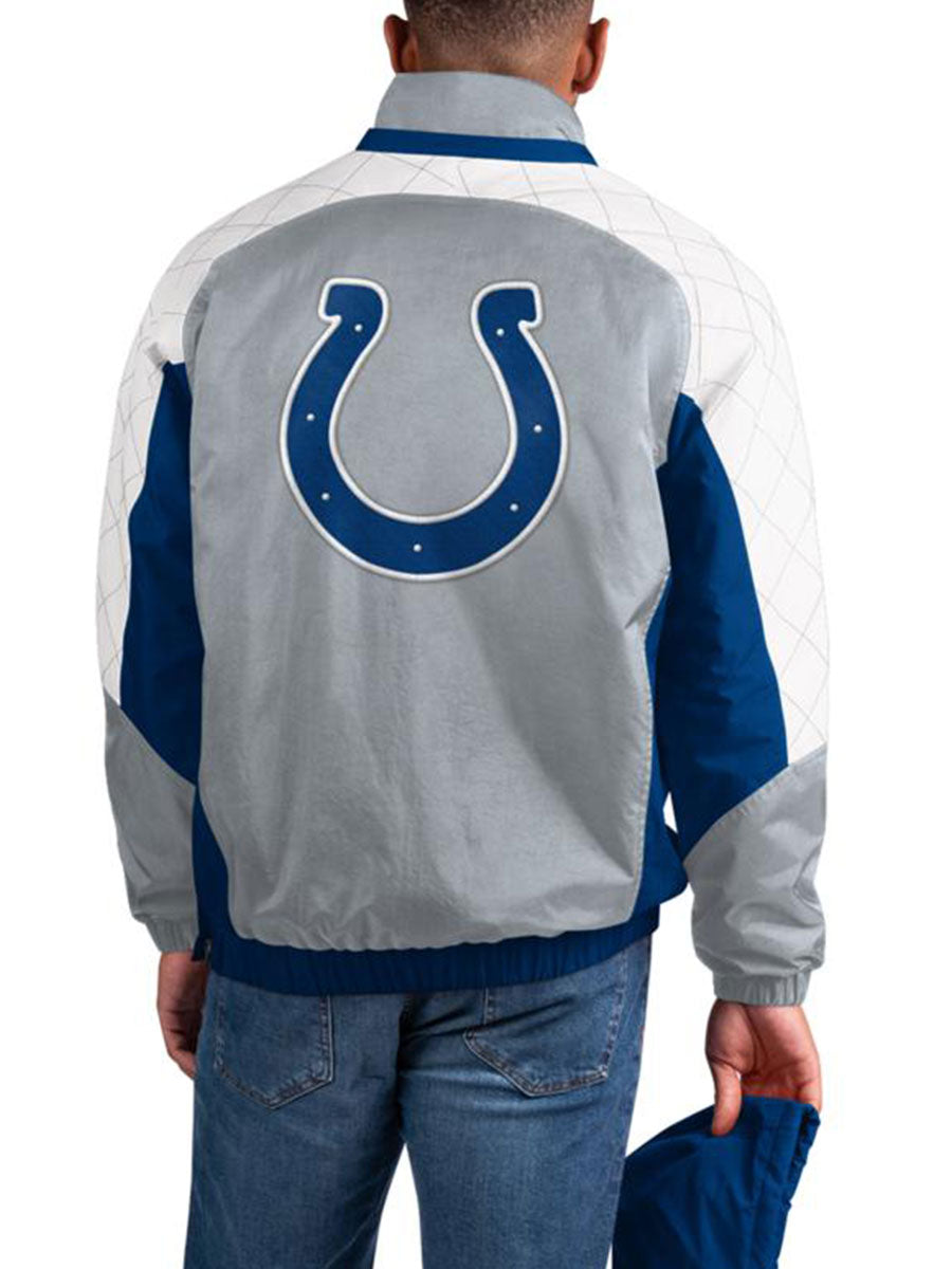 Indianapolis Colts Check Half-Snap Pullover Jacket