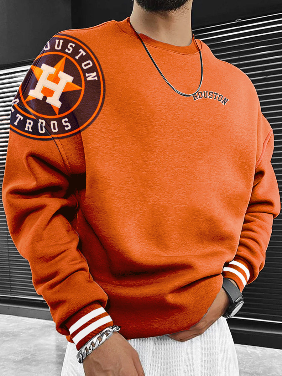 Houston Astros Fashion Men's Crewneck Sweatshirt